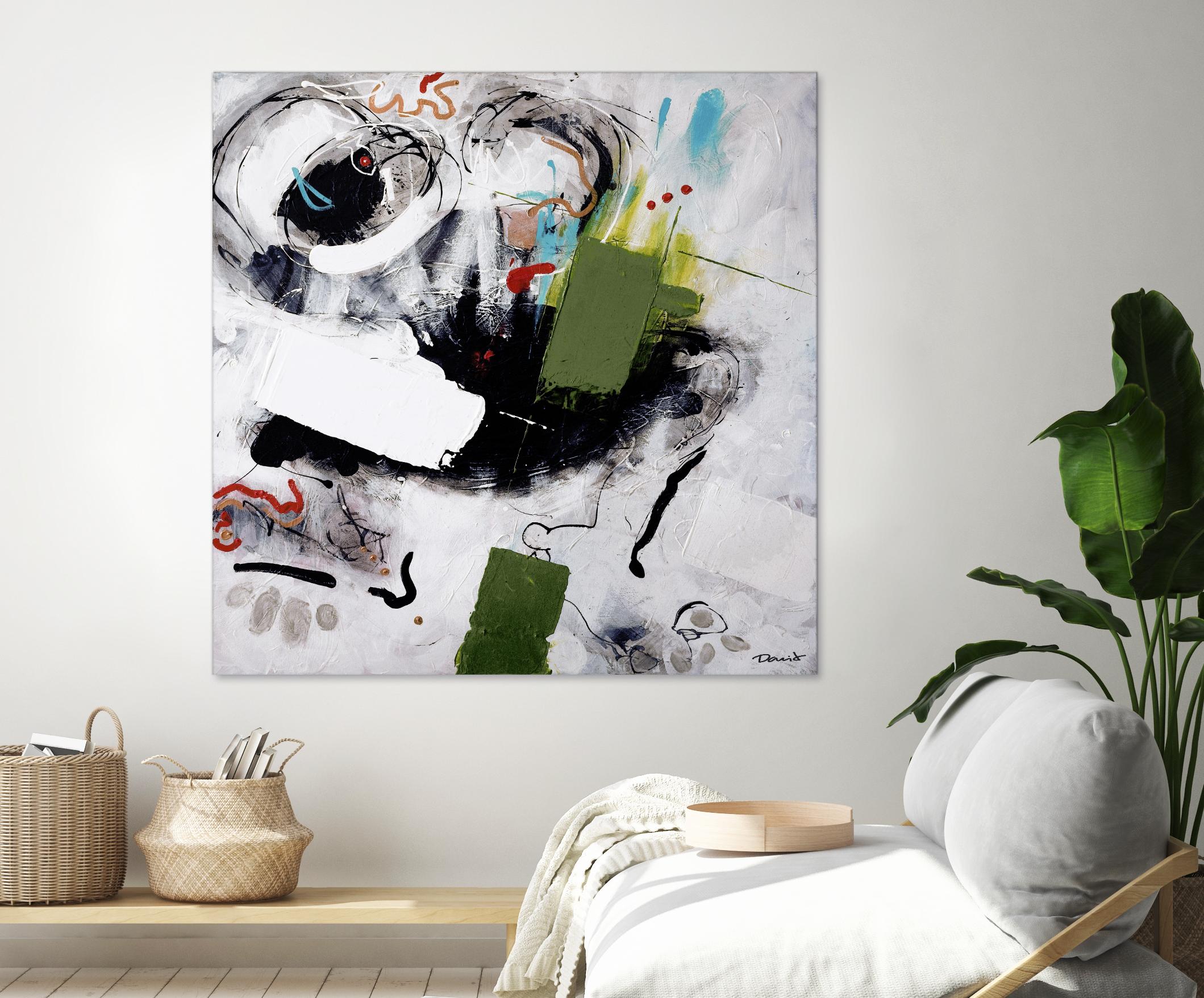 Kérouac by Pierre David on GIANT ART - green abstract