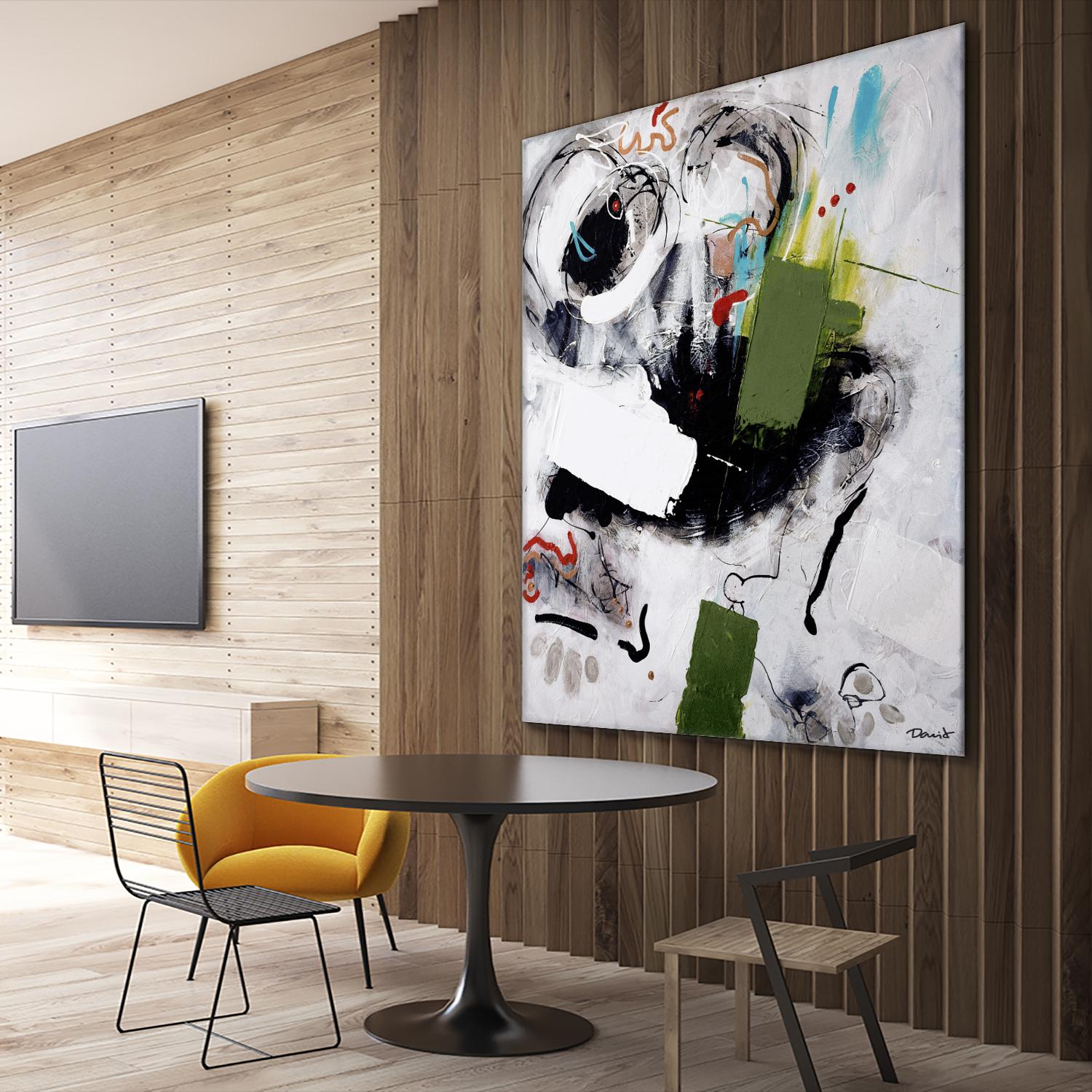 Kérouac by Pierre David on GIANT ART - green abstract