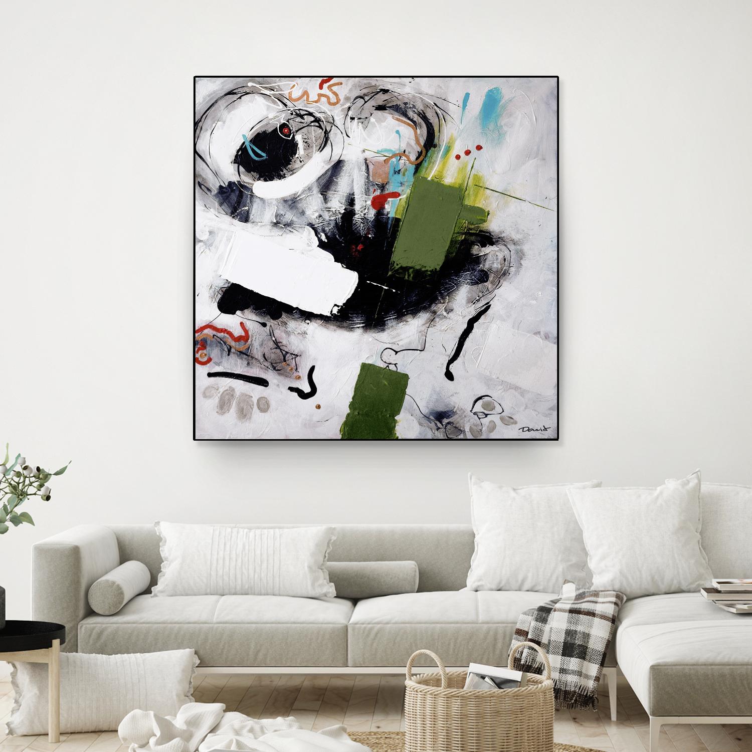 Kérouac by Pierre David on GIANT ART - green abstract