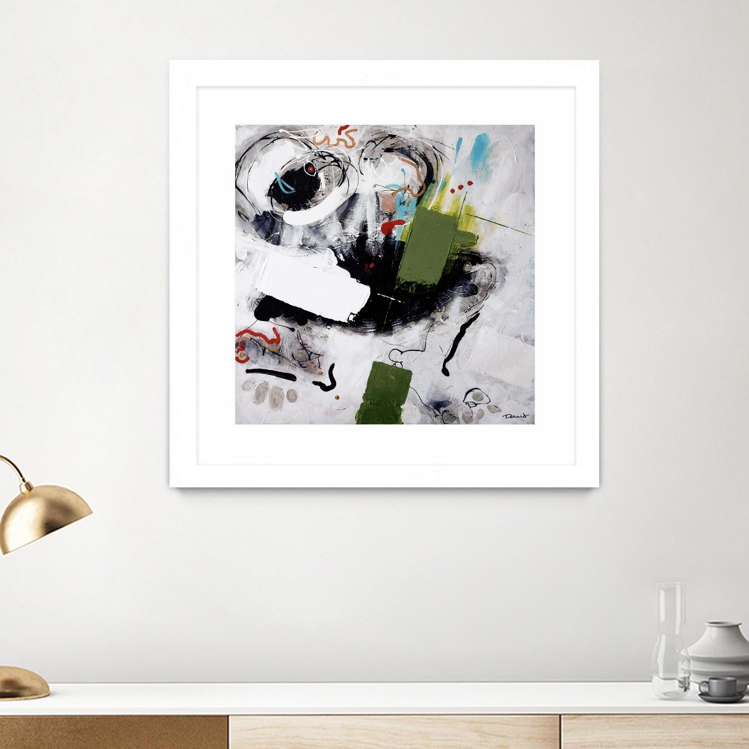 Kérouac by Pierre David on GIANT ART - green abstract