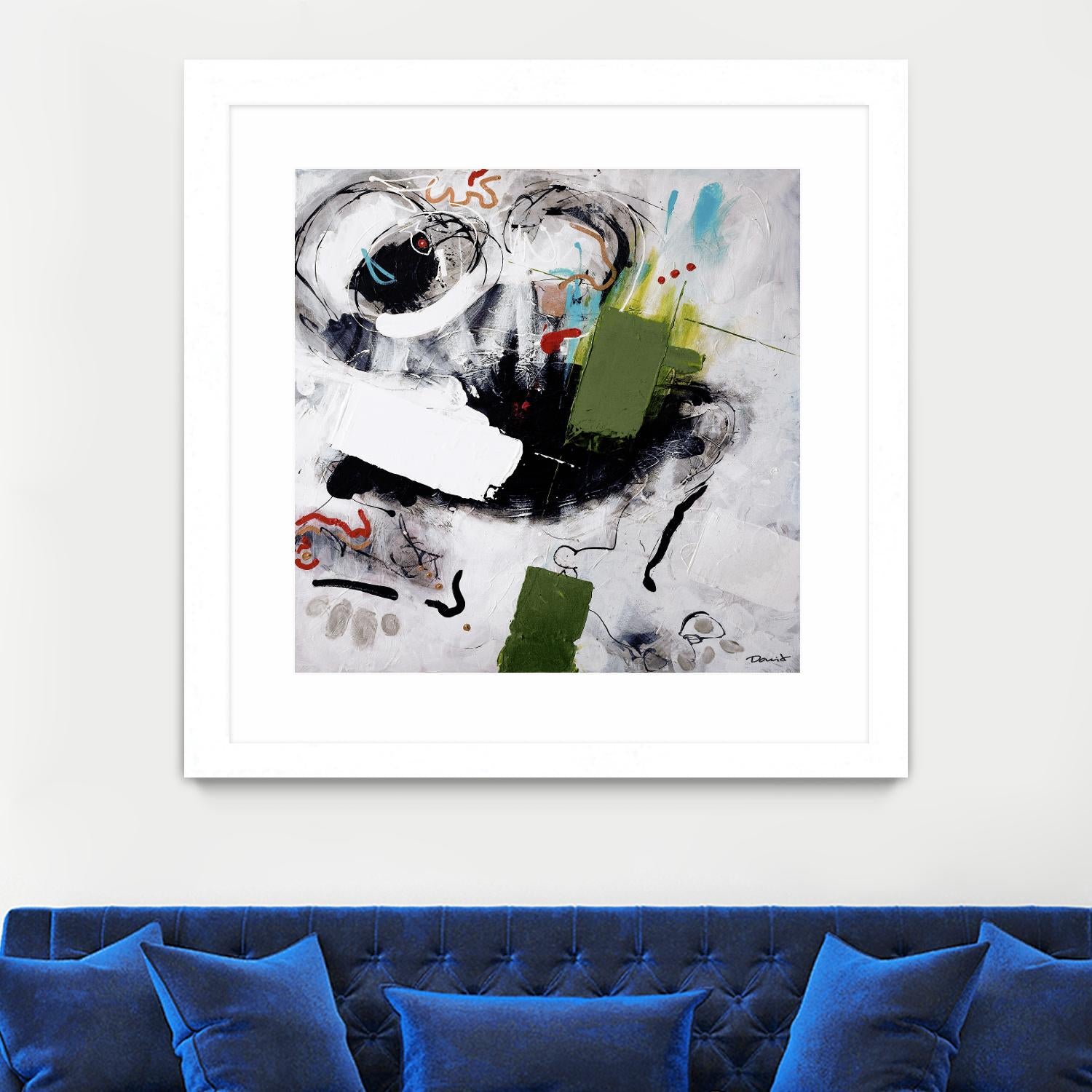 Kérouac by Pierre David on GIANT ART - green abstract