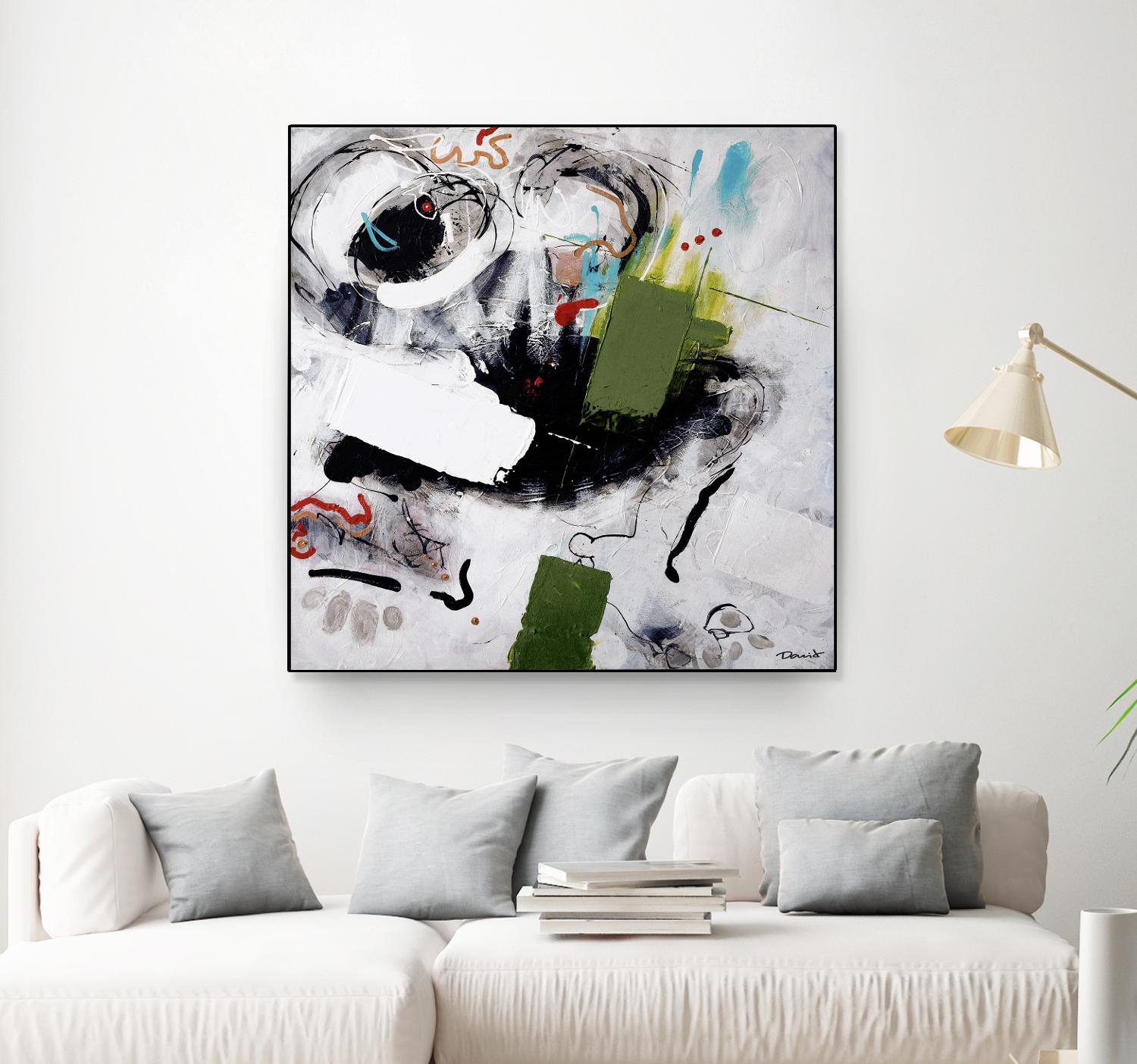 Kérouac by Pierre David on GIANT ART - green abstract