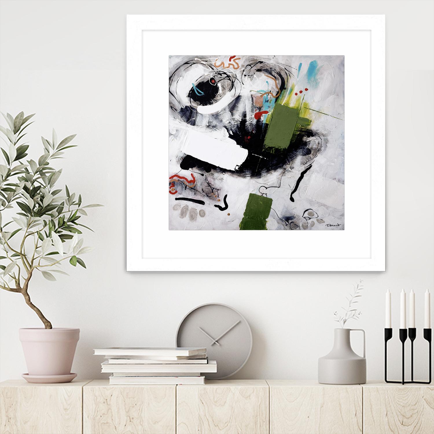 Kérouac by Pierre David on GIANT ART - green abstract