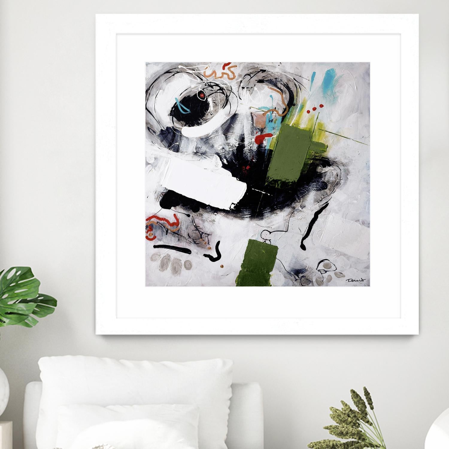 Kérouac by Pierre David on GIANT ART - green abstract