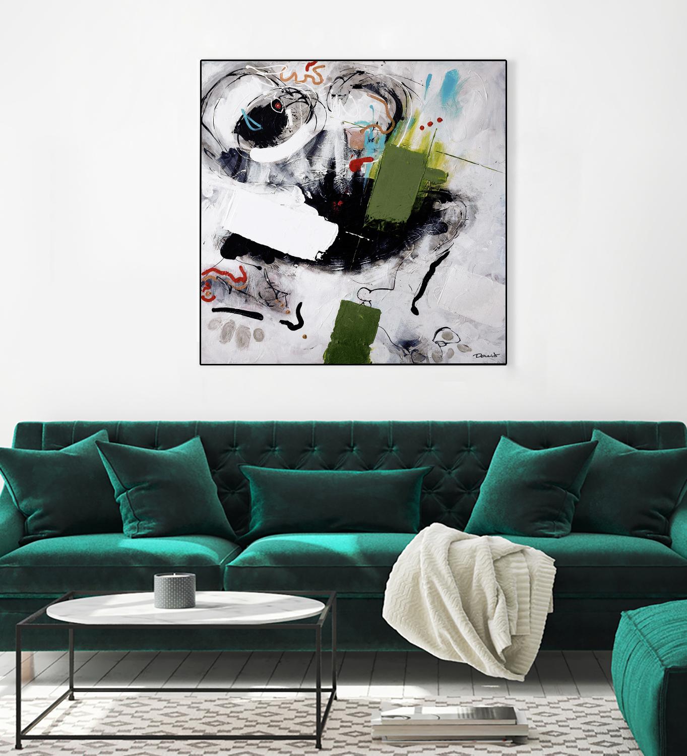 Kérouac by Pierre David on GIANT ART - green abstract