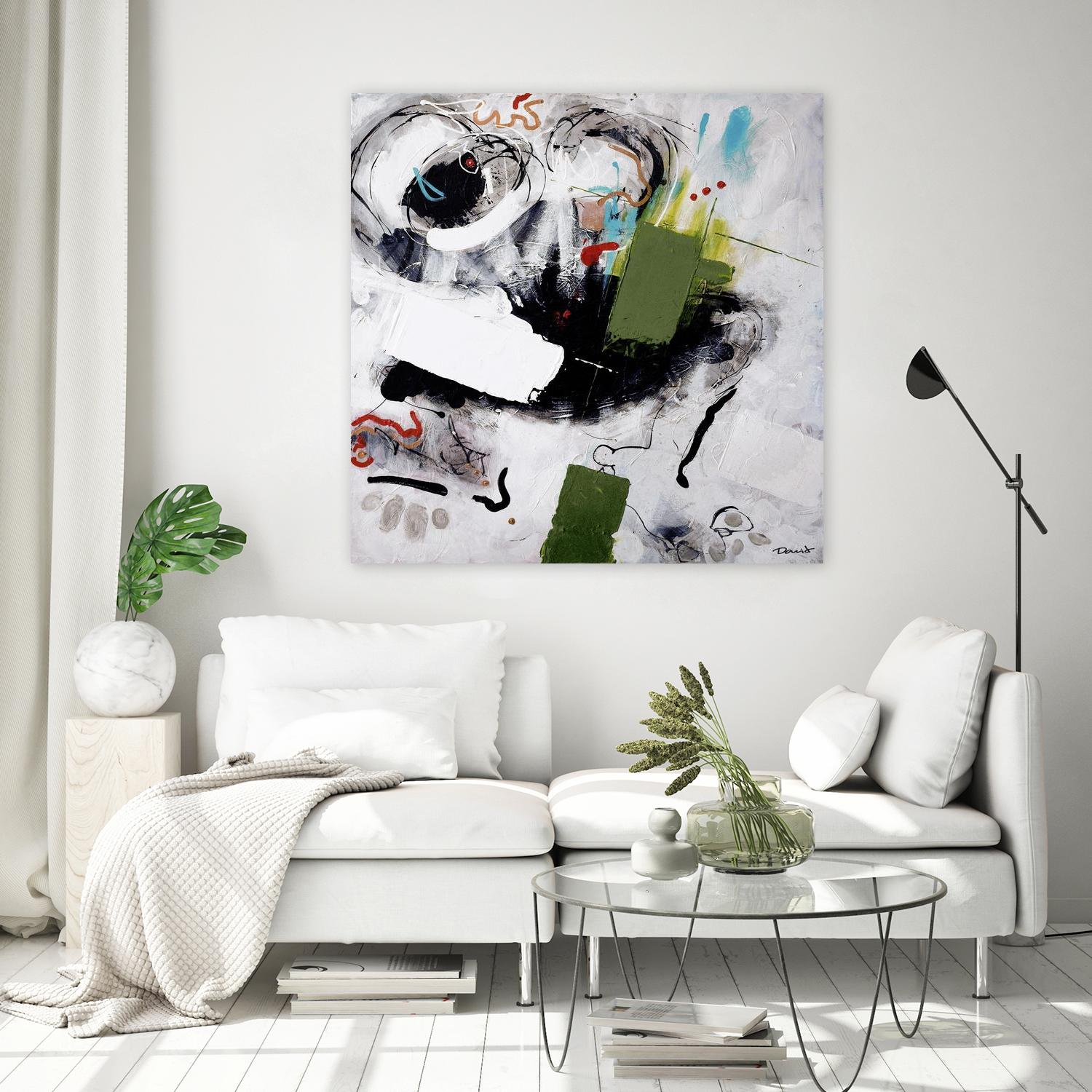 Kérouac by Pierre David on GIANT ART - green abstract quebec artists