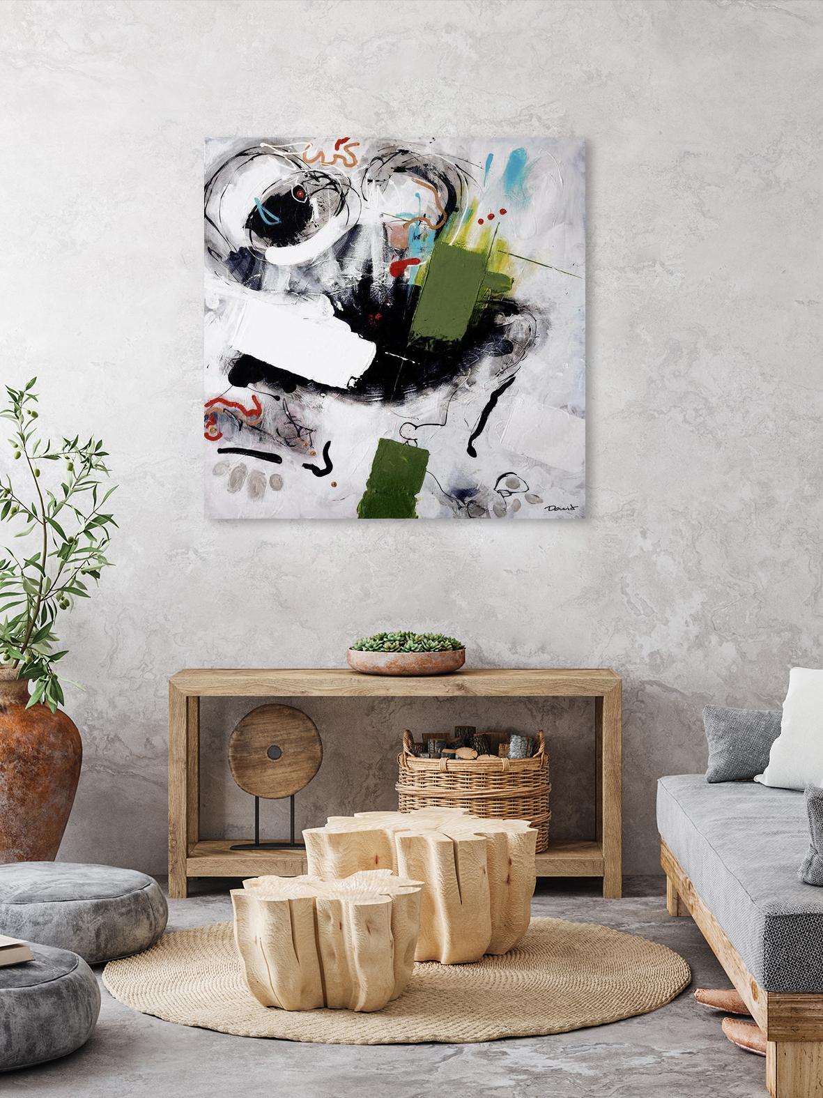 Kérouac by Pierre David on GIANT ART - green abstract quebec artists