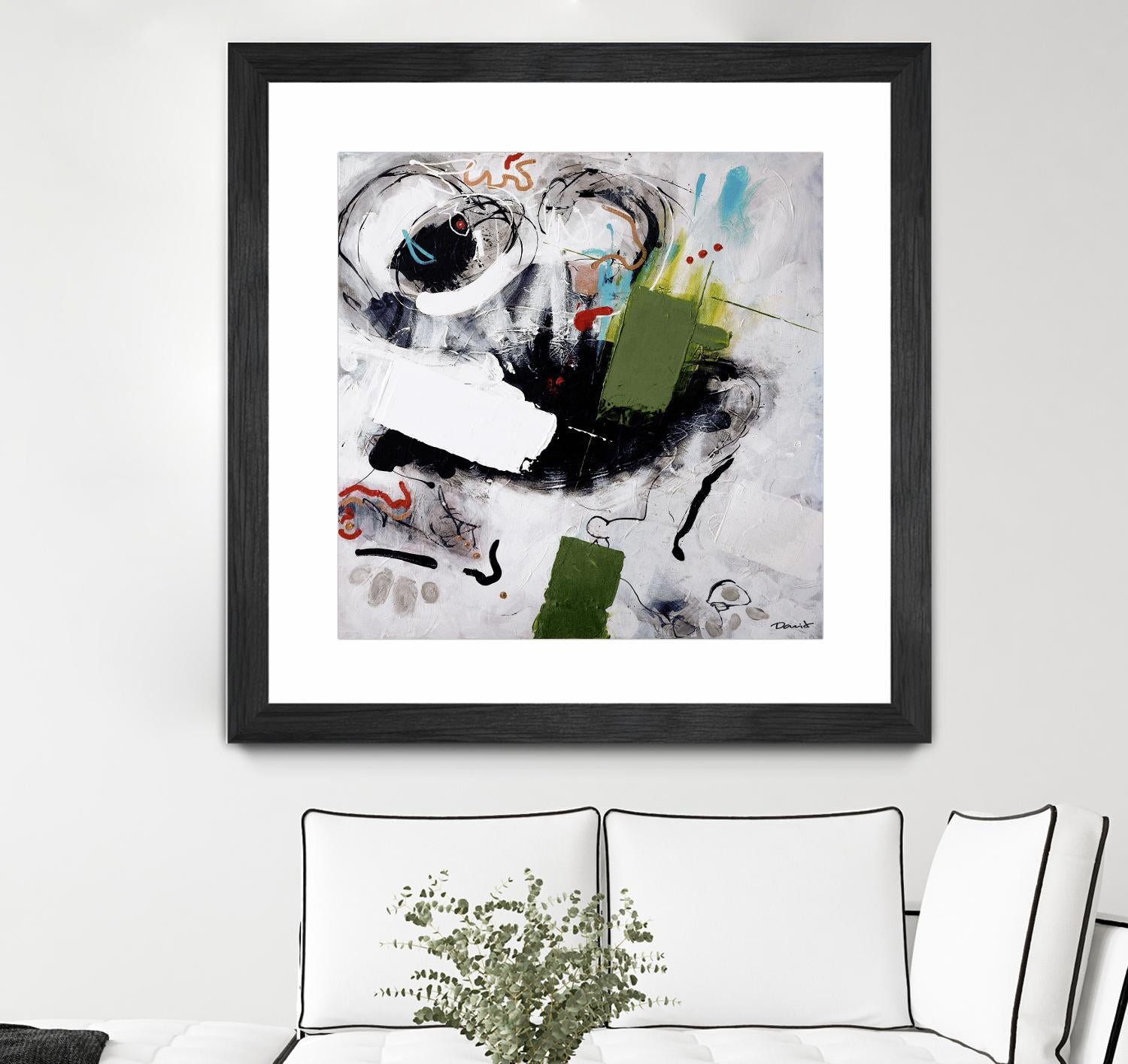 Kérouac by Pierre David on GIANT ART - green abstract