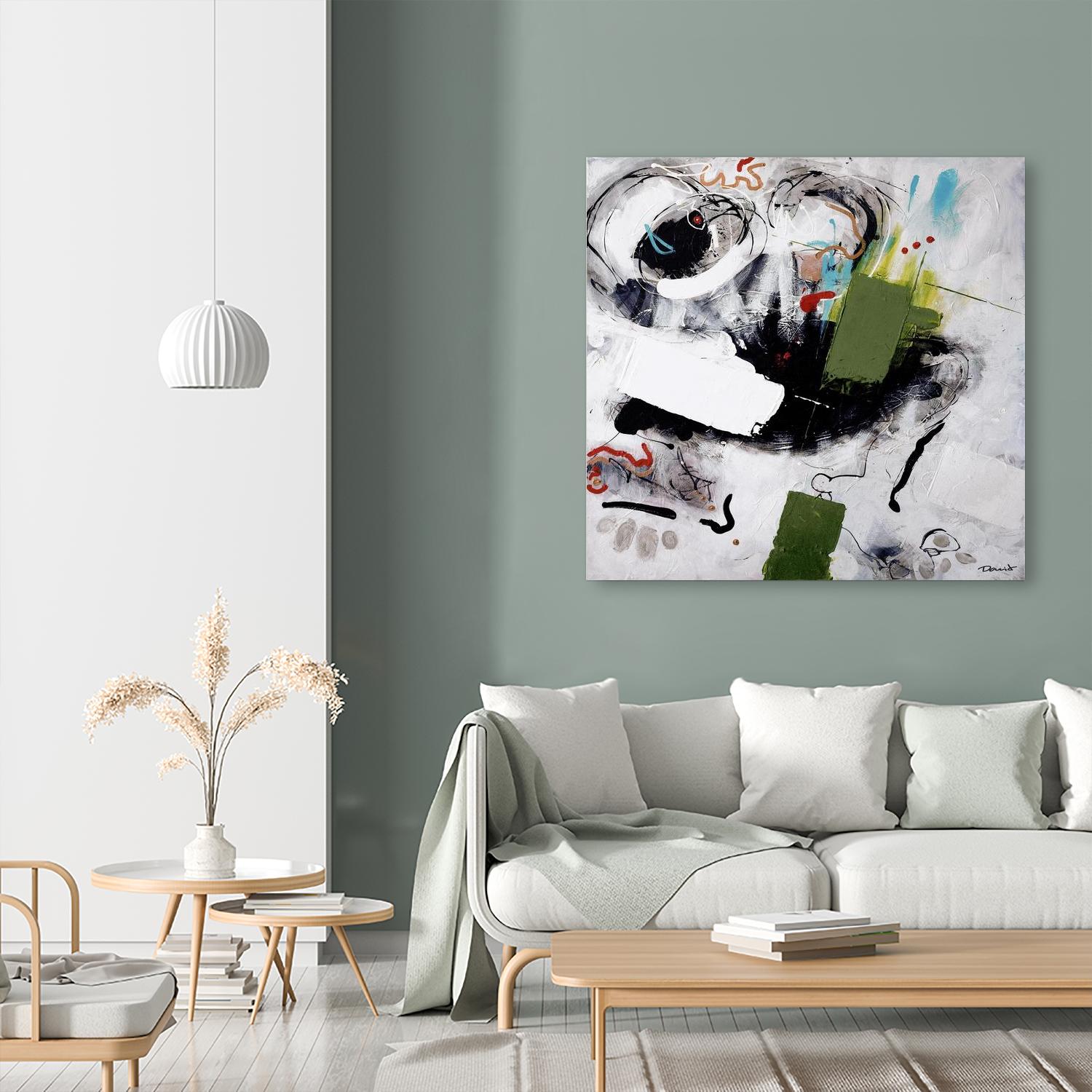 Kérouac by Pierre David on GIANT ART - green abstract quebec artists