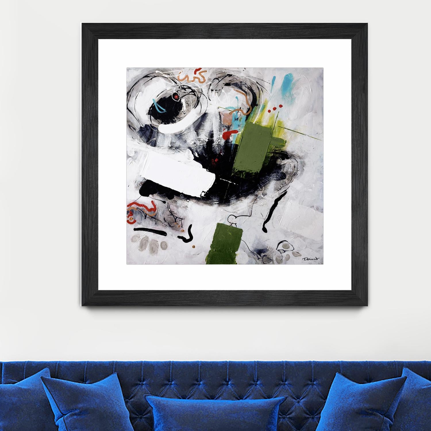 Kérouac by Pierre David on GIANT ART - green abstract