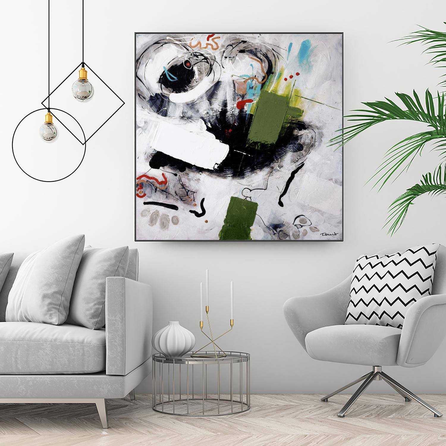 Kérouac by Pierre David on GIANT ART - green abstract