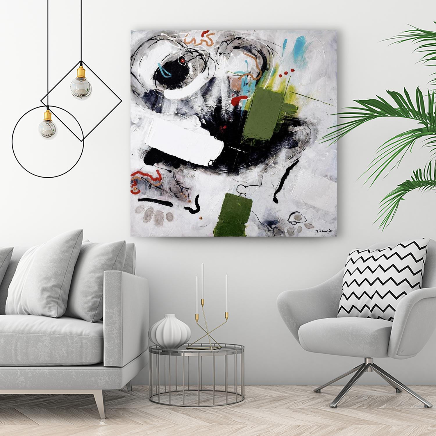 Kérouac by Pierre David on GIANT ART - green abstract quebec artists