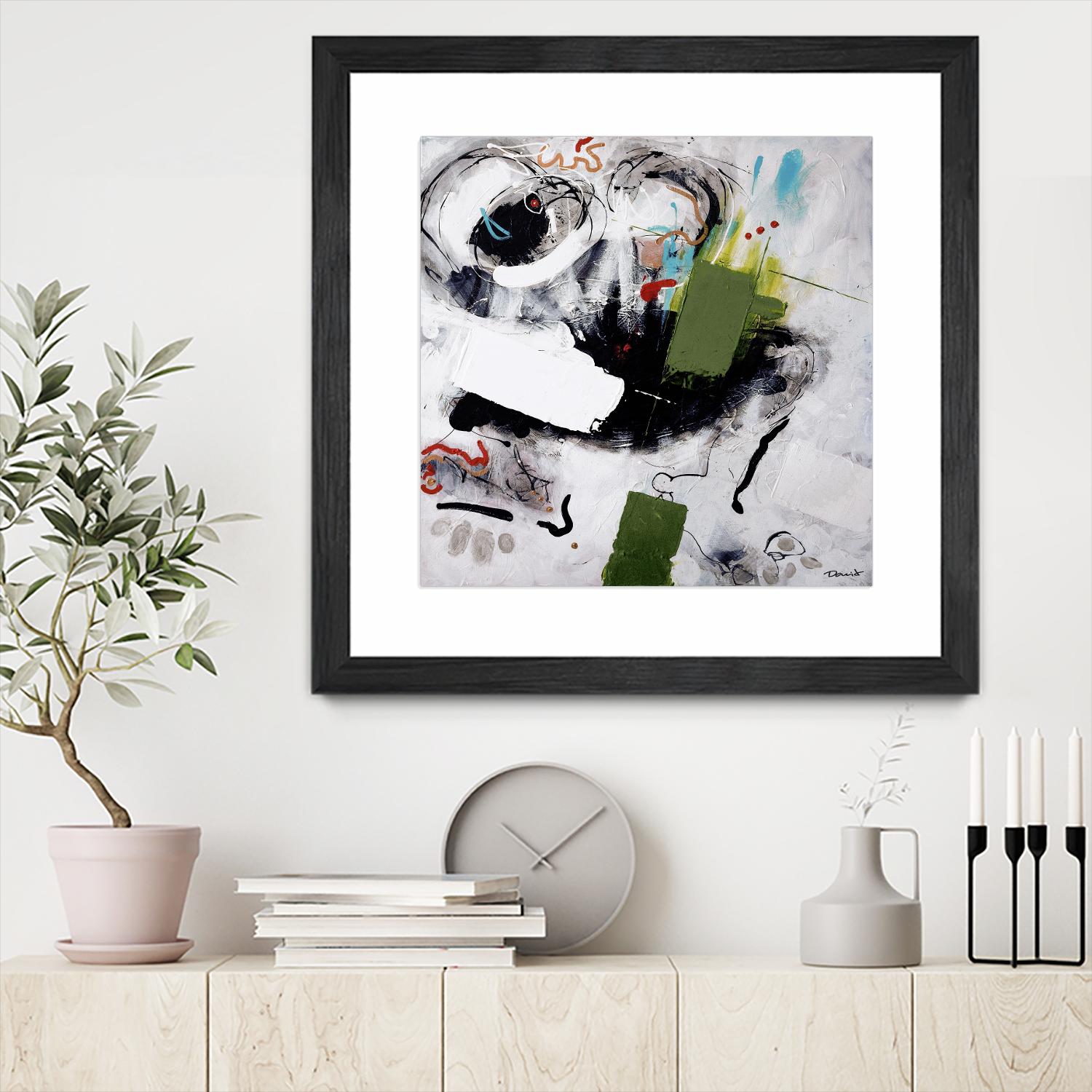 Kérouac by Pierre David on GIANT ART - green abstract