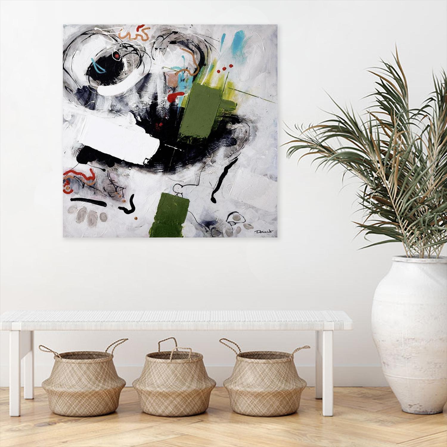 Kérouac by Pierre David on GIANT ART - green abstract quebec artists