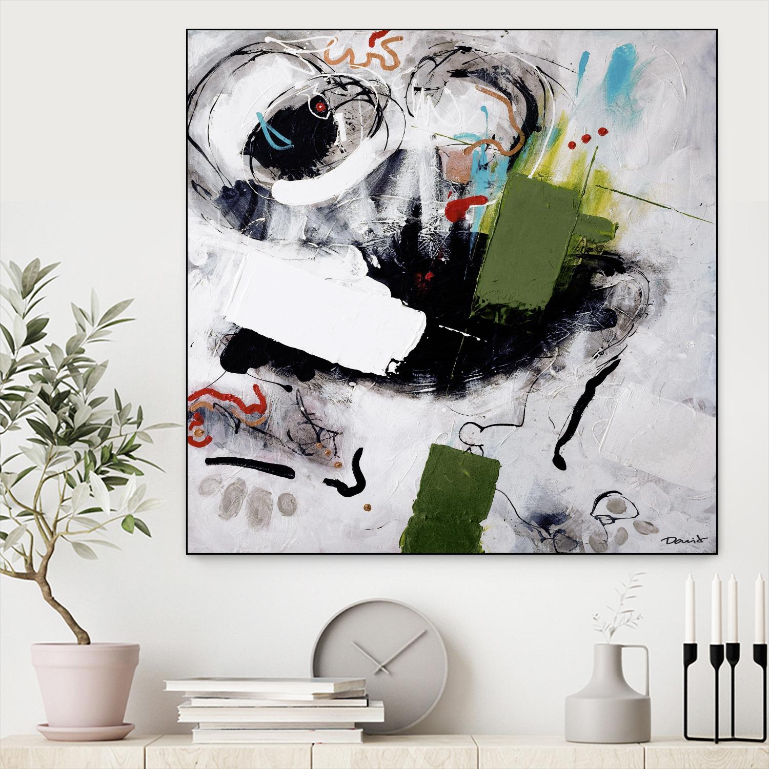 Kérouac by Pierre David on GIANT ART - green abstract