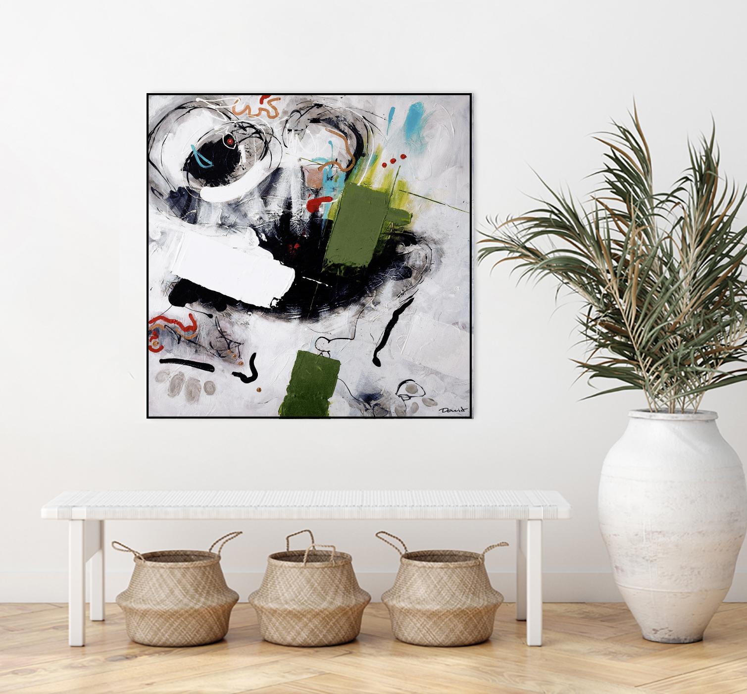 Kérouac by Pierre David on GIANT ART - green abstract