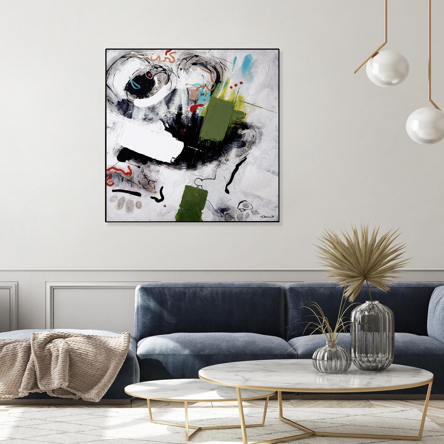 Kérouac by Pierre David on GIANT ART - green abstract