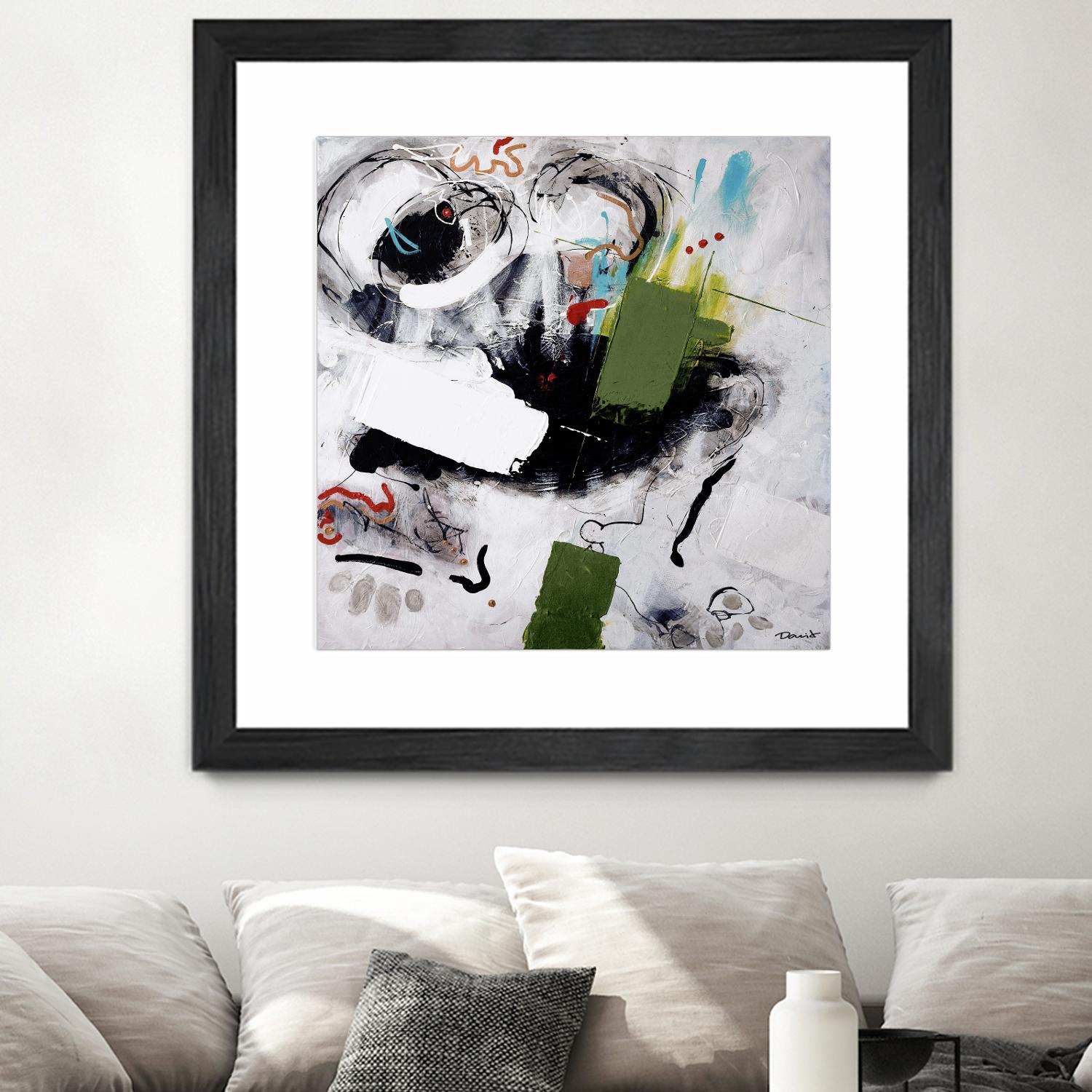 Kérouac by Pierre David on GIANT ART - green abstract