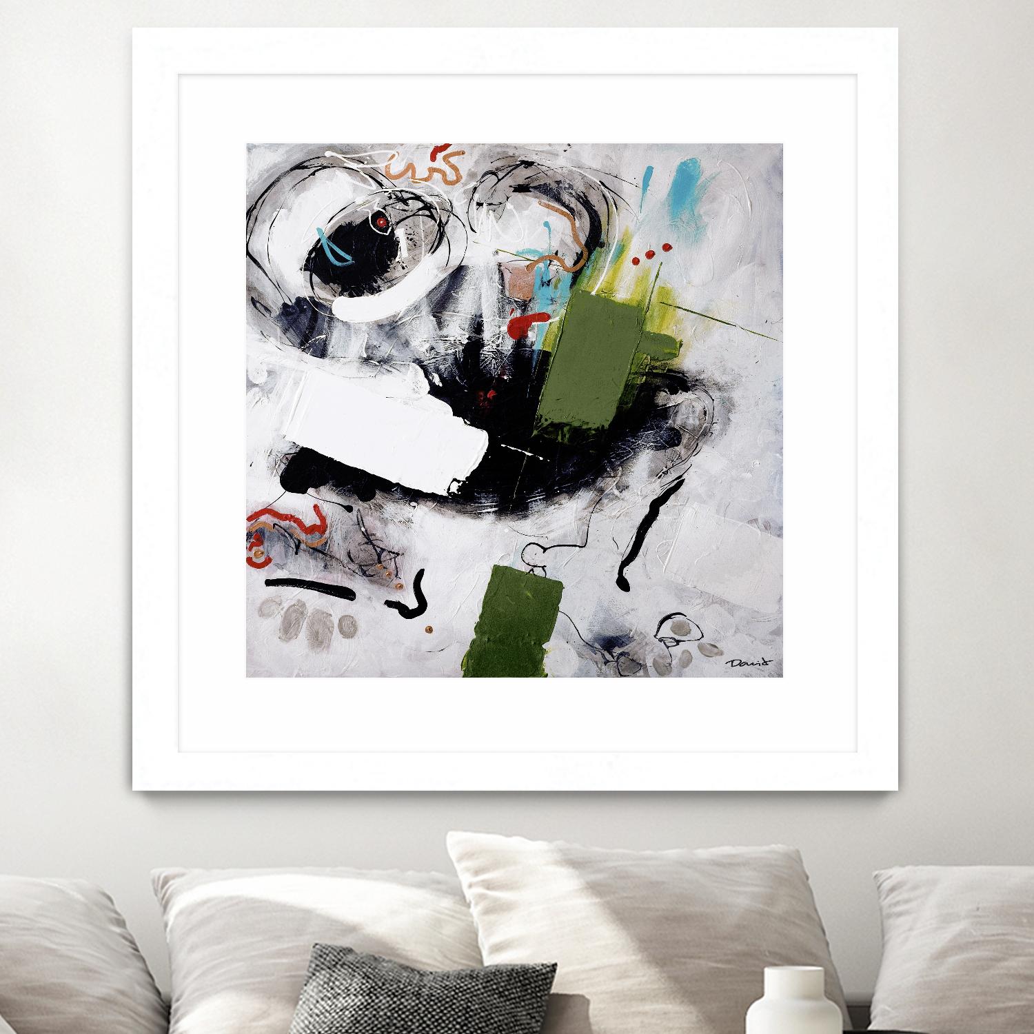 Kérouac by Pierre David on GIANT ART - green abstract