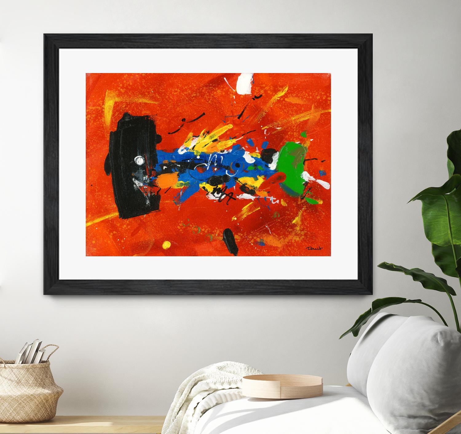 Poisson barbu by Pierre David on GIANT ART - red abstract canadien