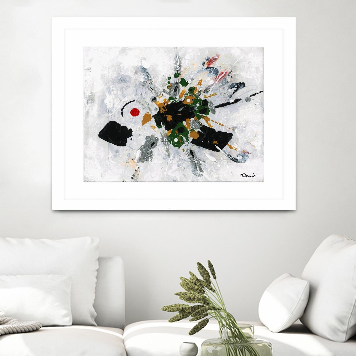 Poisson espion by Pierre David on GIANT ART - white abstract quebecois