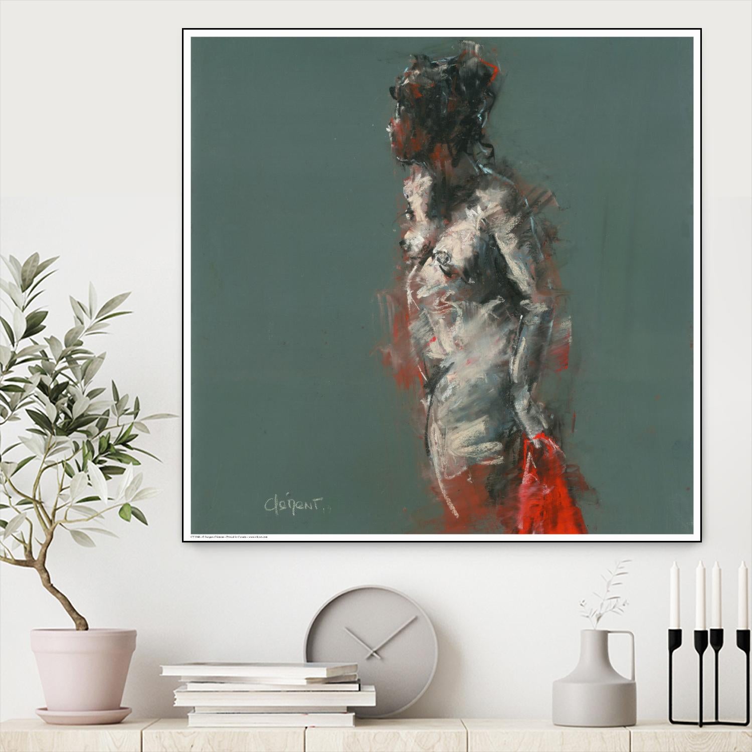Adale by Jacques Clement on GIANT ART - red nude