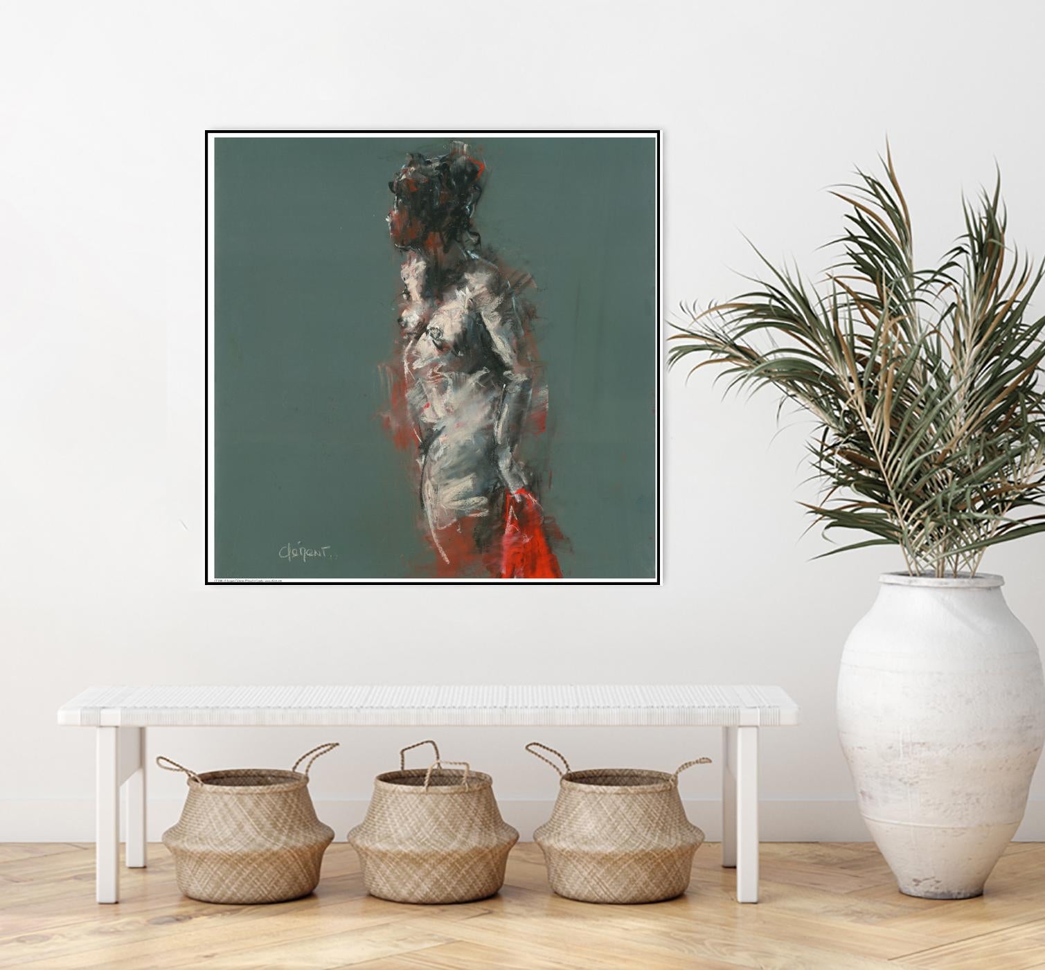 Adale by Jacques Clement on GIANT ART - red nude