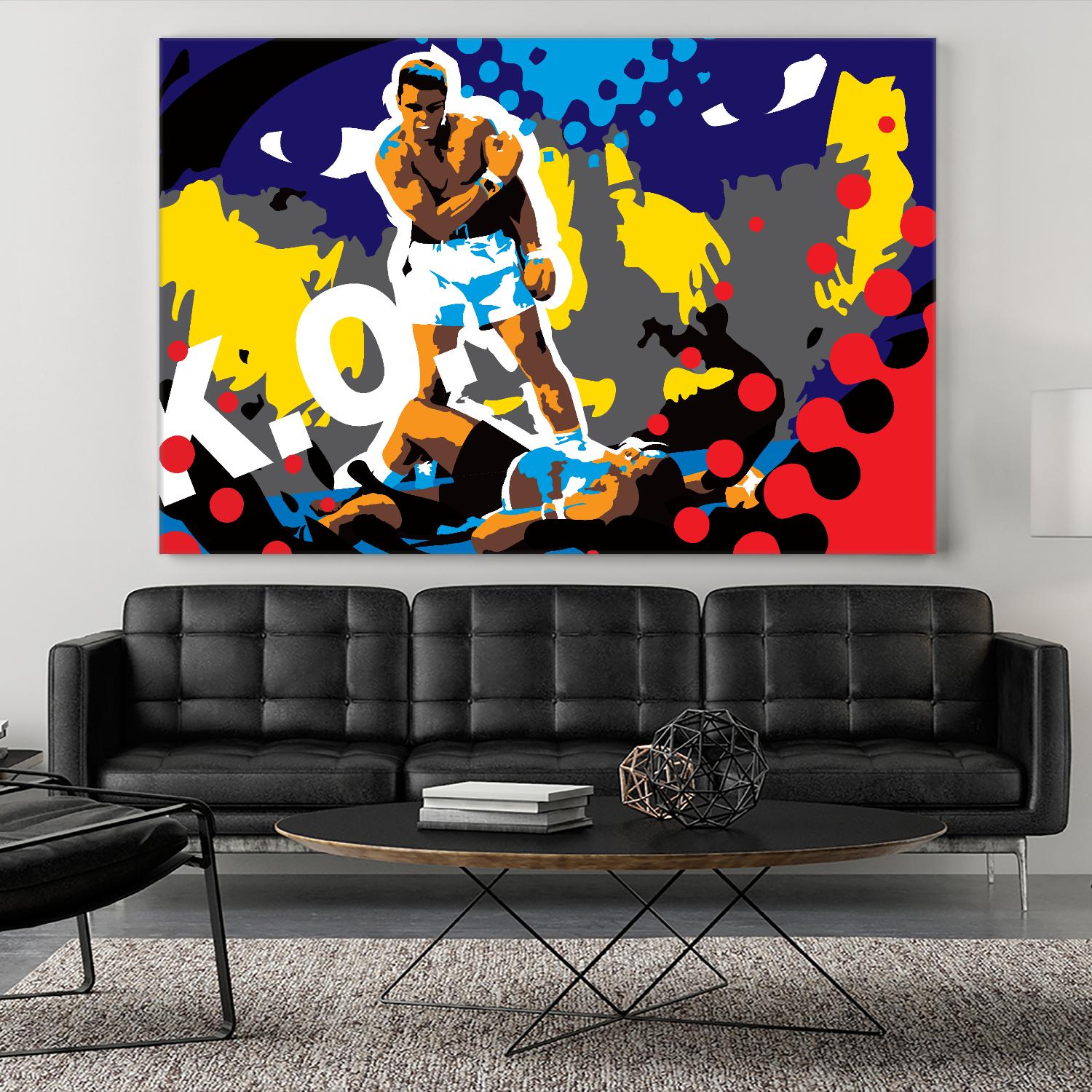 Ali by Ray Lengelé on GIANT ART - blue pop art - alternative
