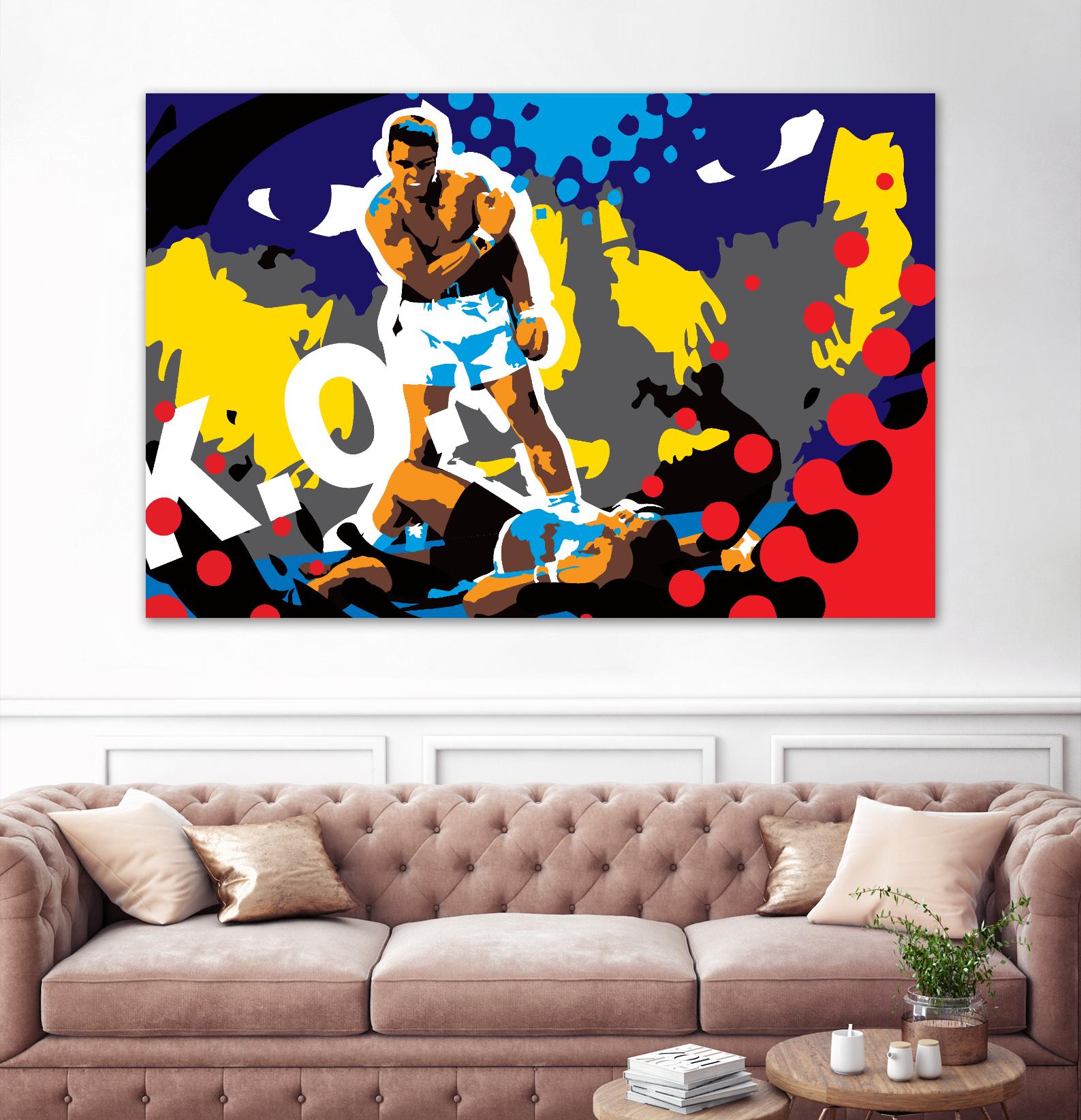 Ali by Ray Lengelé on GIANT ART - blue pop art - alternative