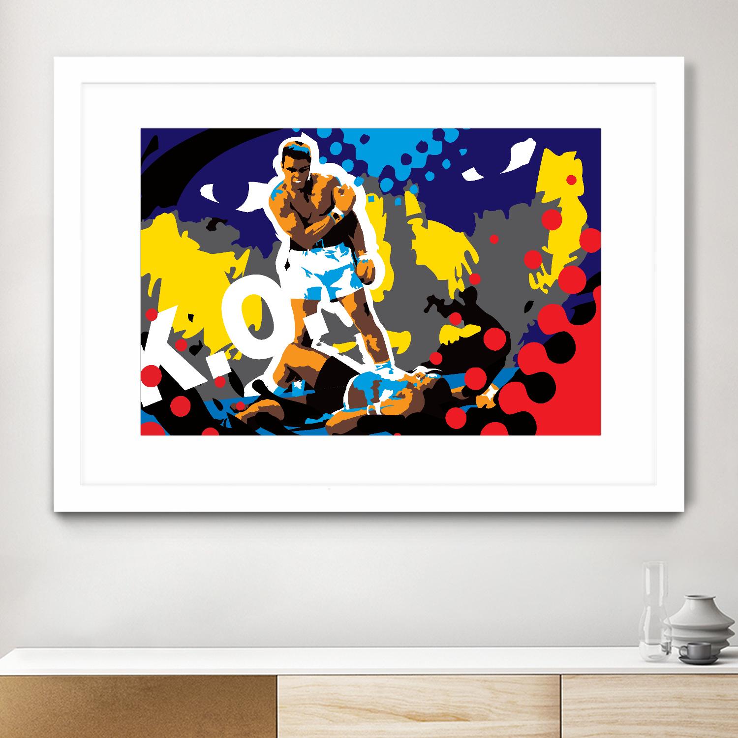 Ali by Ray Lengelé on GIANT ART - blue pop art - alternative