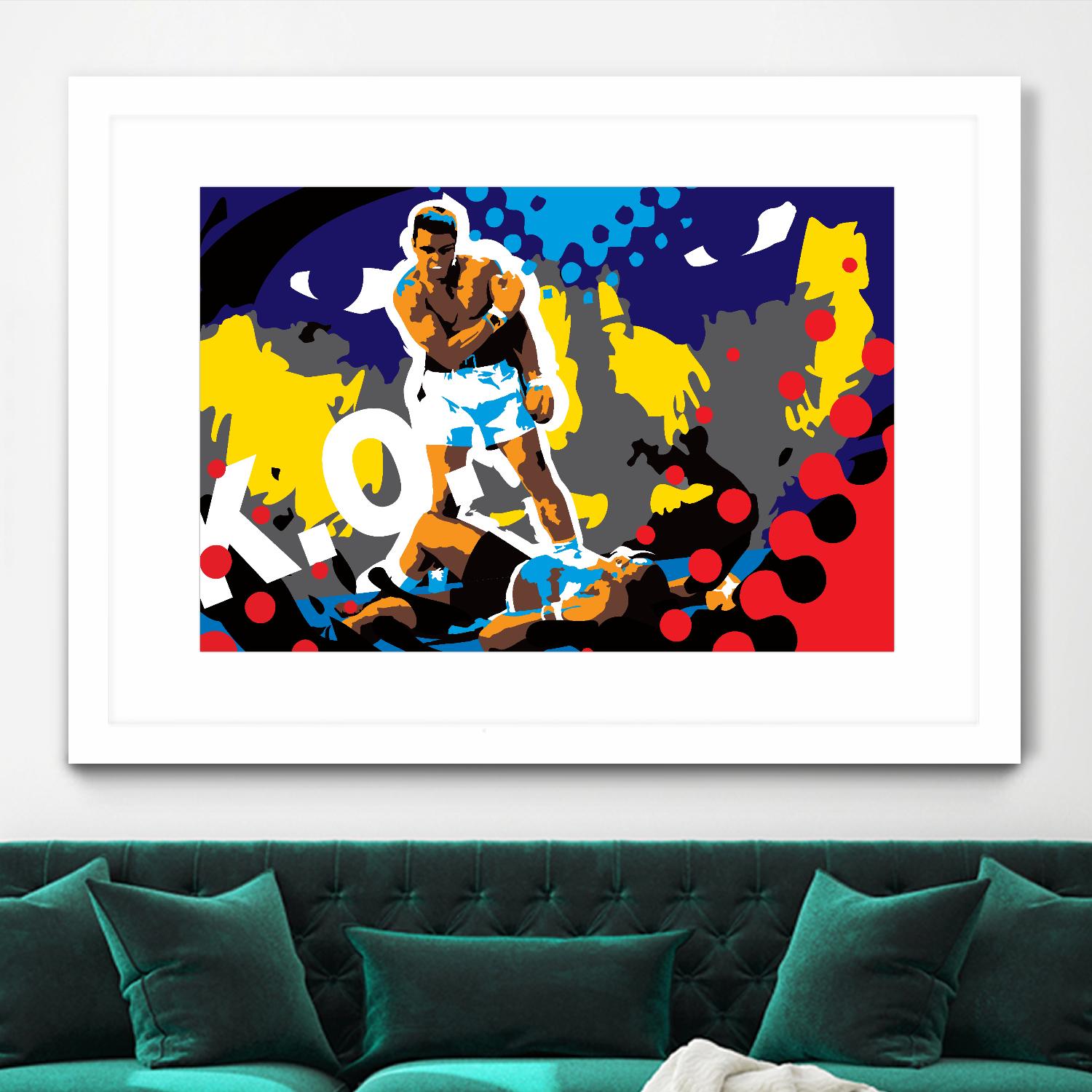 Ali by Ray Lengelé on GIANT ART - blue pop art - alternative