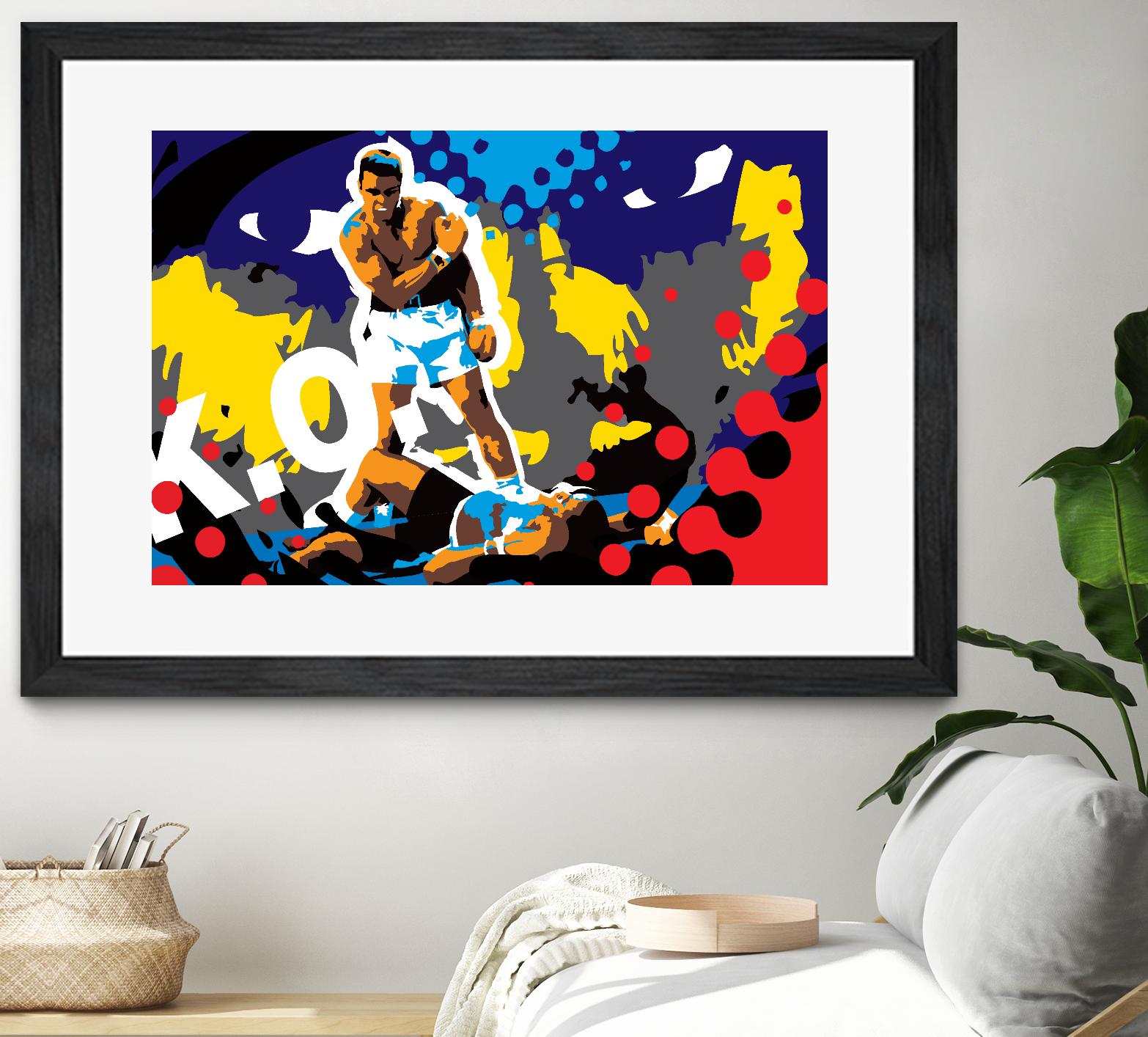 Ali by Ray Lengelé on GIANT ART - blue pop art - alternative
