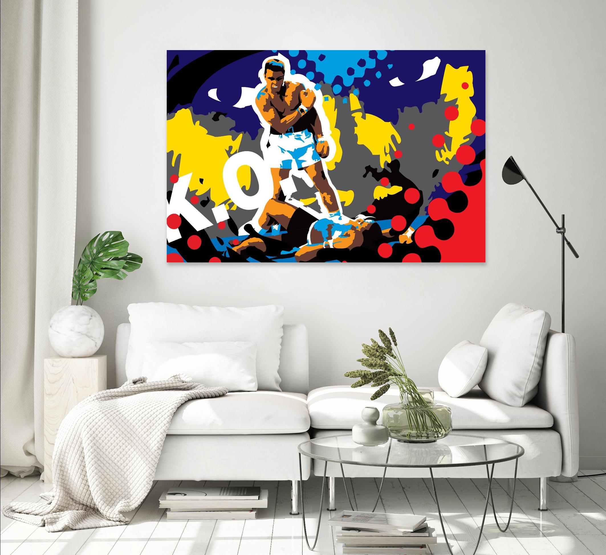 Ali by Ray Lengelé on GIANT ART - blue pop art - alternative