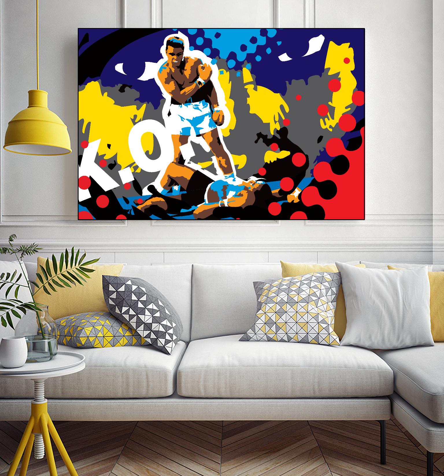 Ali by Ray Lengelé on GIANT ART - blue pop art - alternative