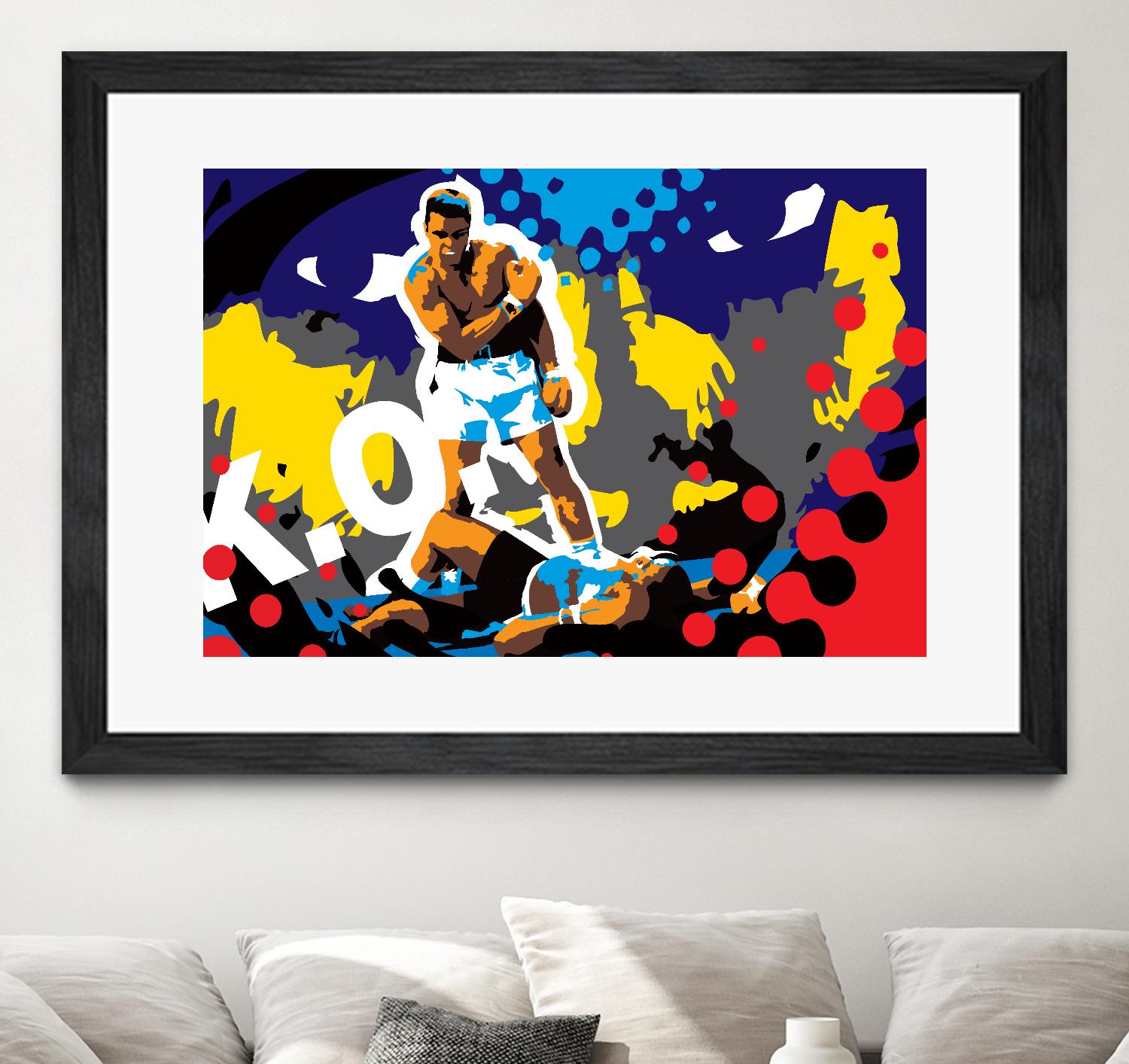 Ali by Ray Lengelé on GIANT ART - blue pop art - alternative