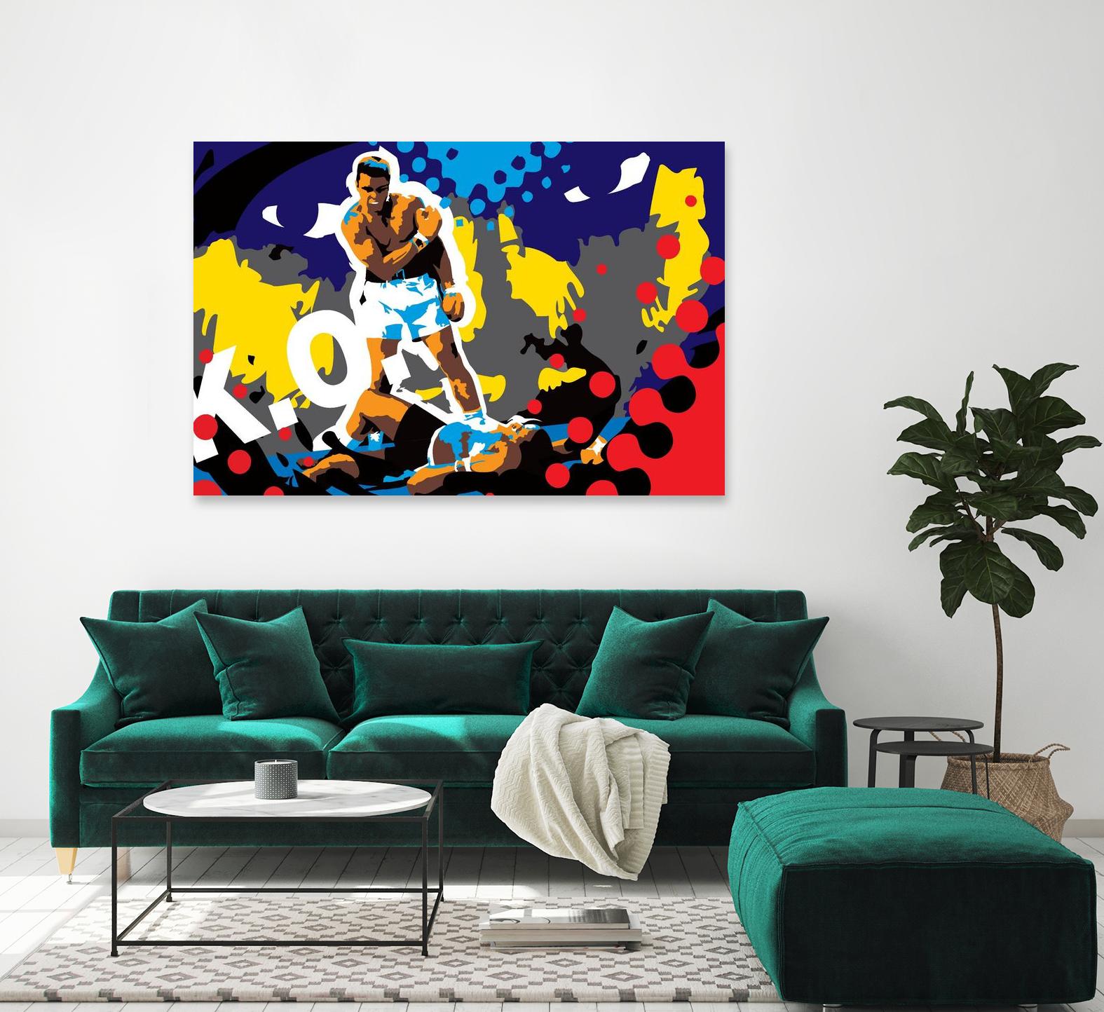 Ali by Ray Lengelé on GIANT ART - blue pop art - alternative