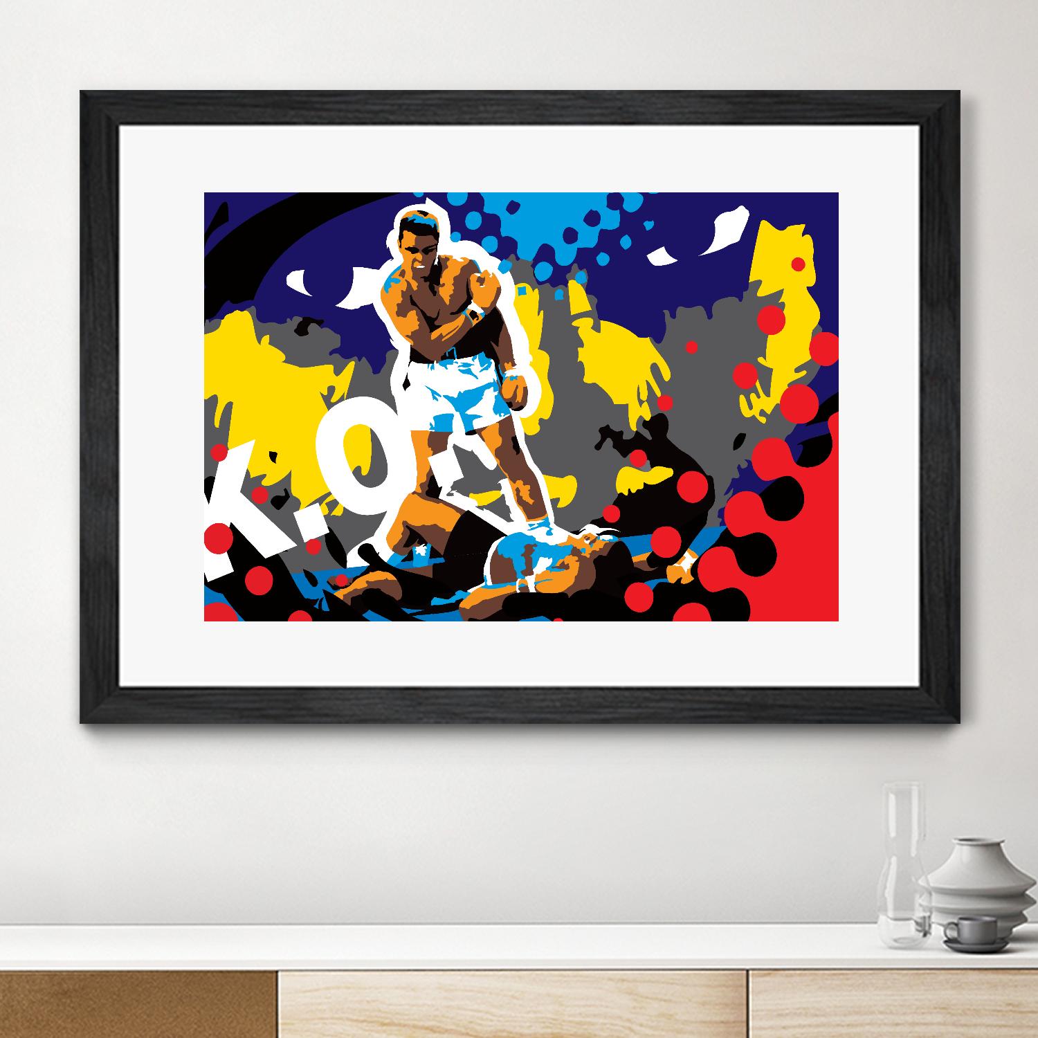 Ali by Ray Lengelé on GIANT ART - blue pop art - alternative