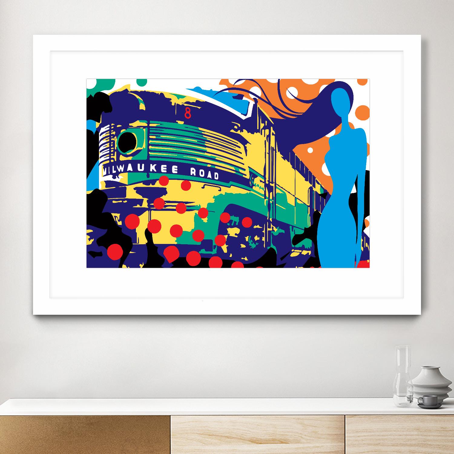 Delvautitude by Ray Lengelé on GIANT ART - blue pop art - alternative