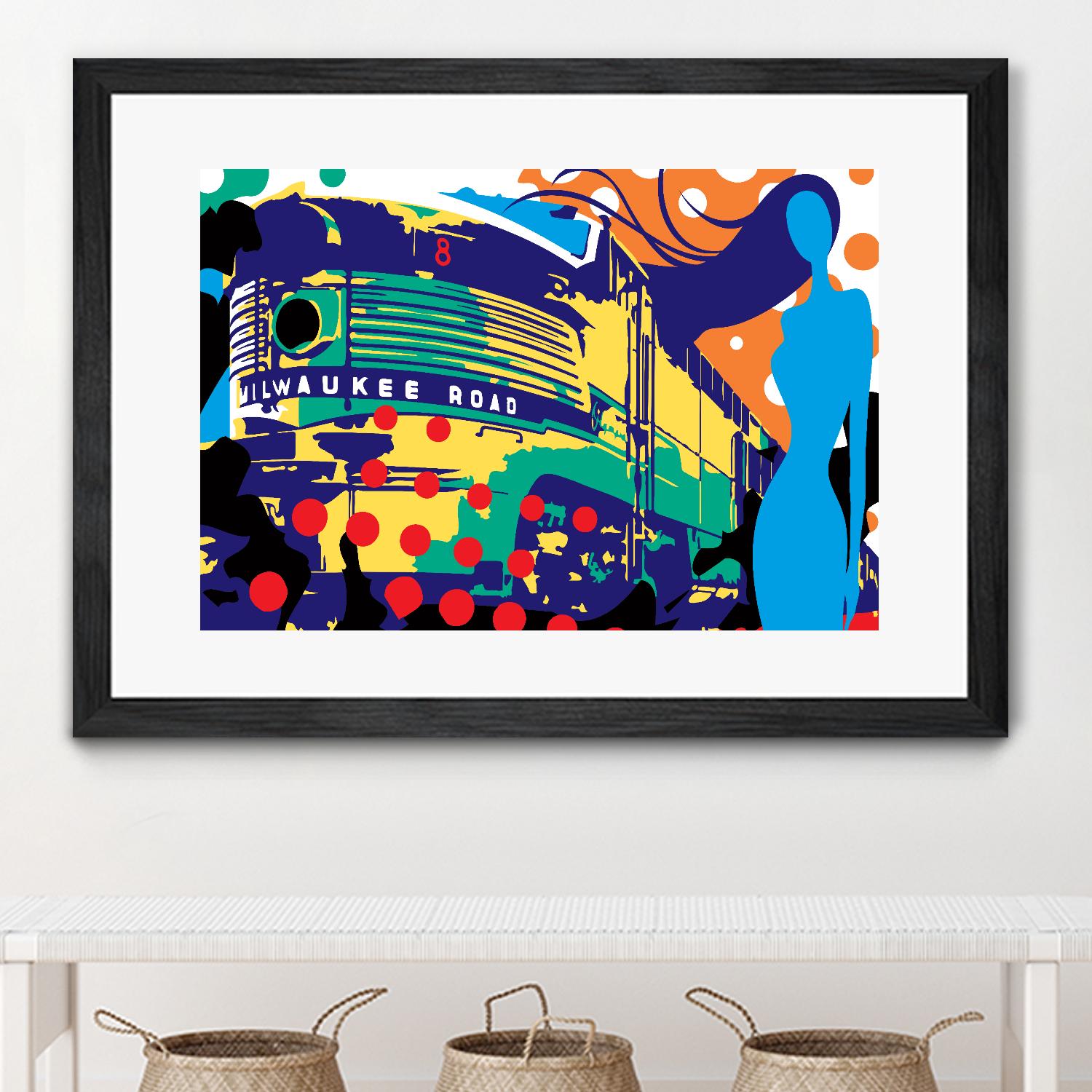 Delvautitude by Ray Lengelé on GIANT ART - blue pop art - alternative