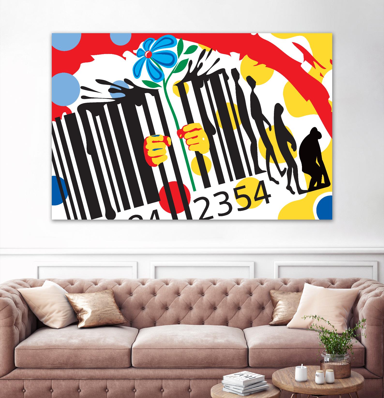 Evolution by Ray Lengelé on GIANT ART - red pop art - alternative