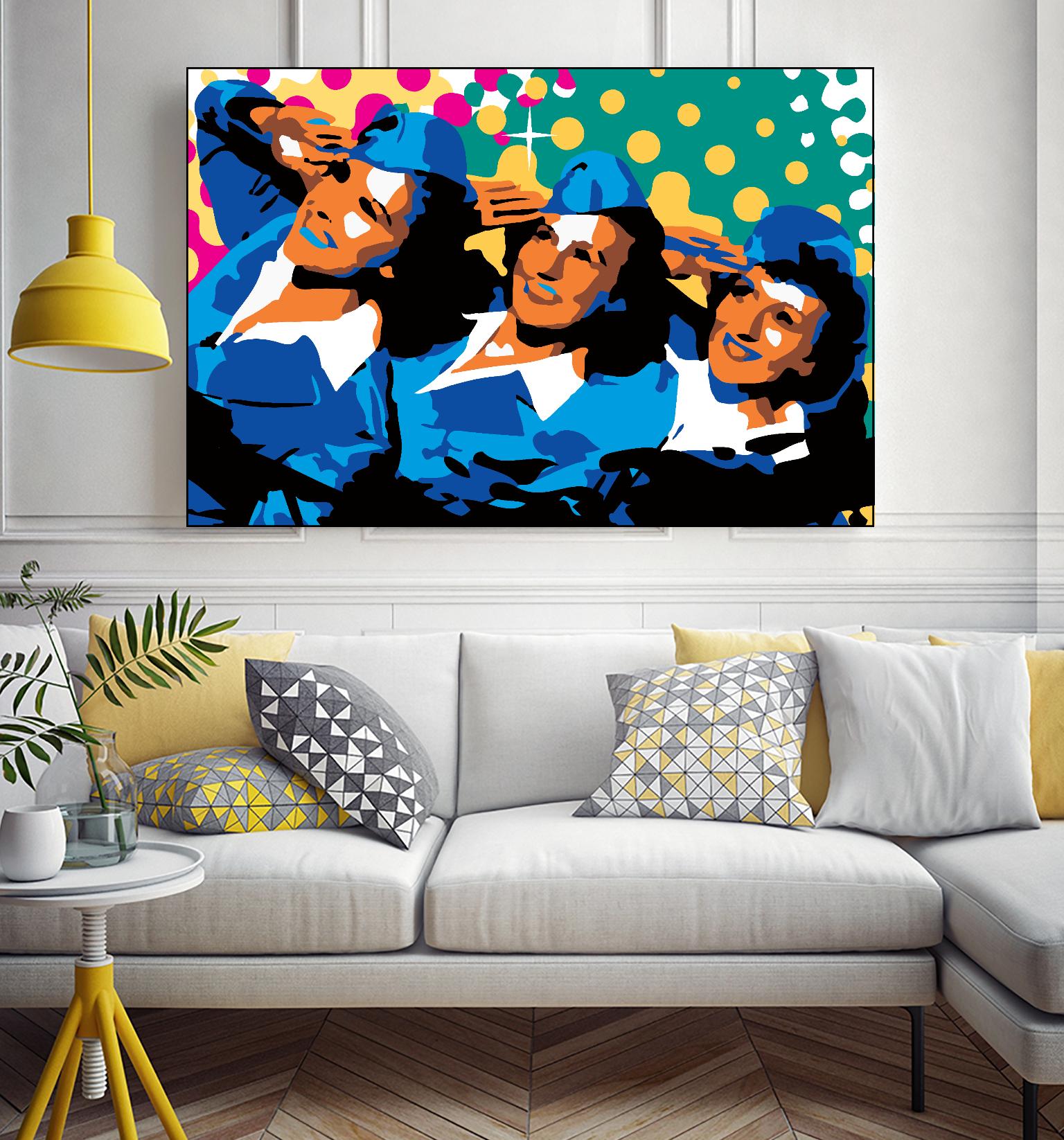 Sisters by Ray Lengelé on GIANT ART - green pop art - alternative