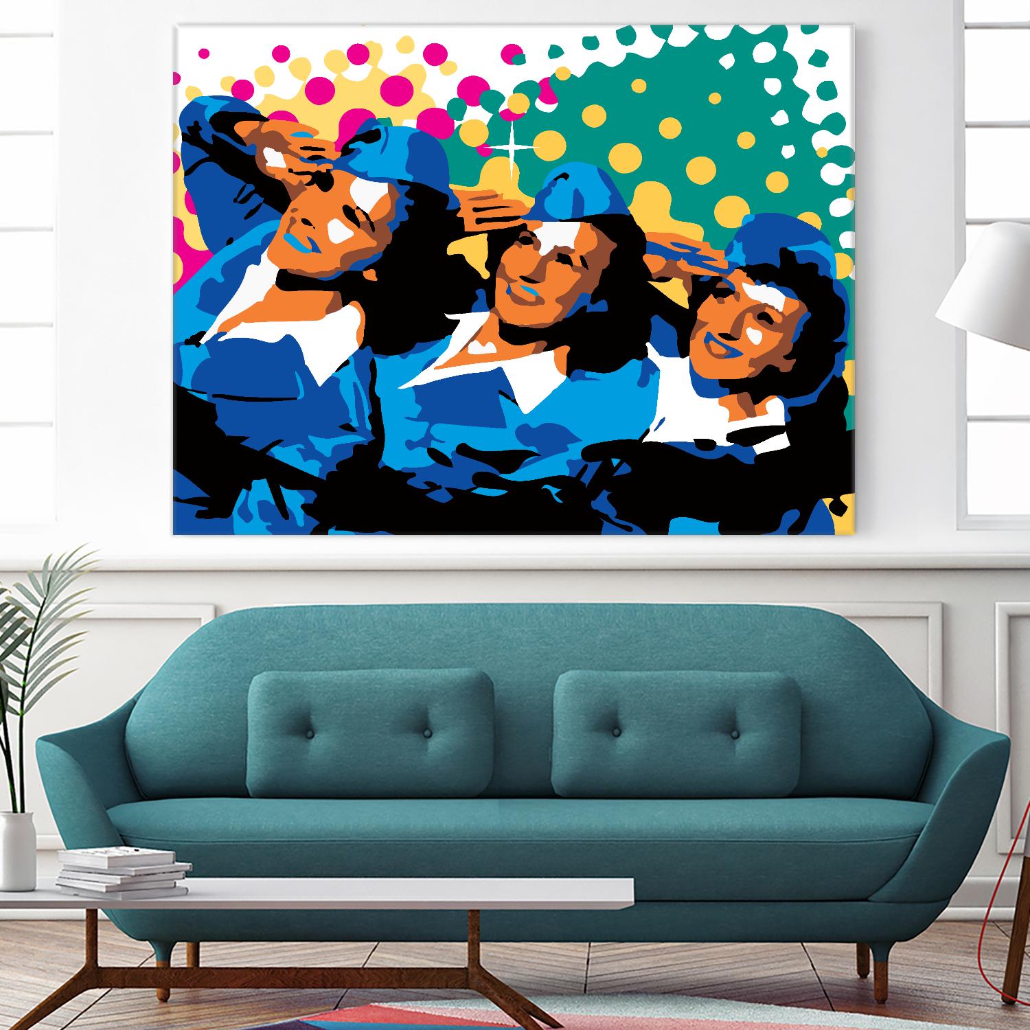 Sisters by Ray Lengelé on GIANT ART - green pop art - alternative