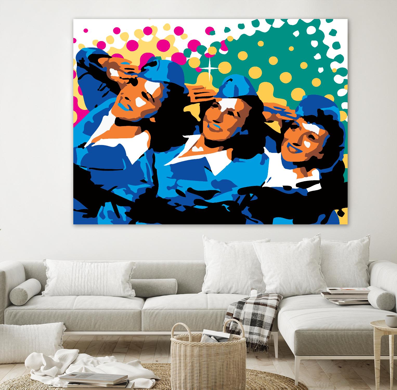 Sisters by Ray Lengelé on GIANT ART - green pop art - alternative