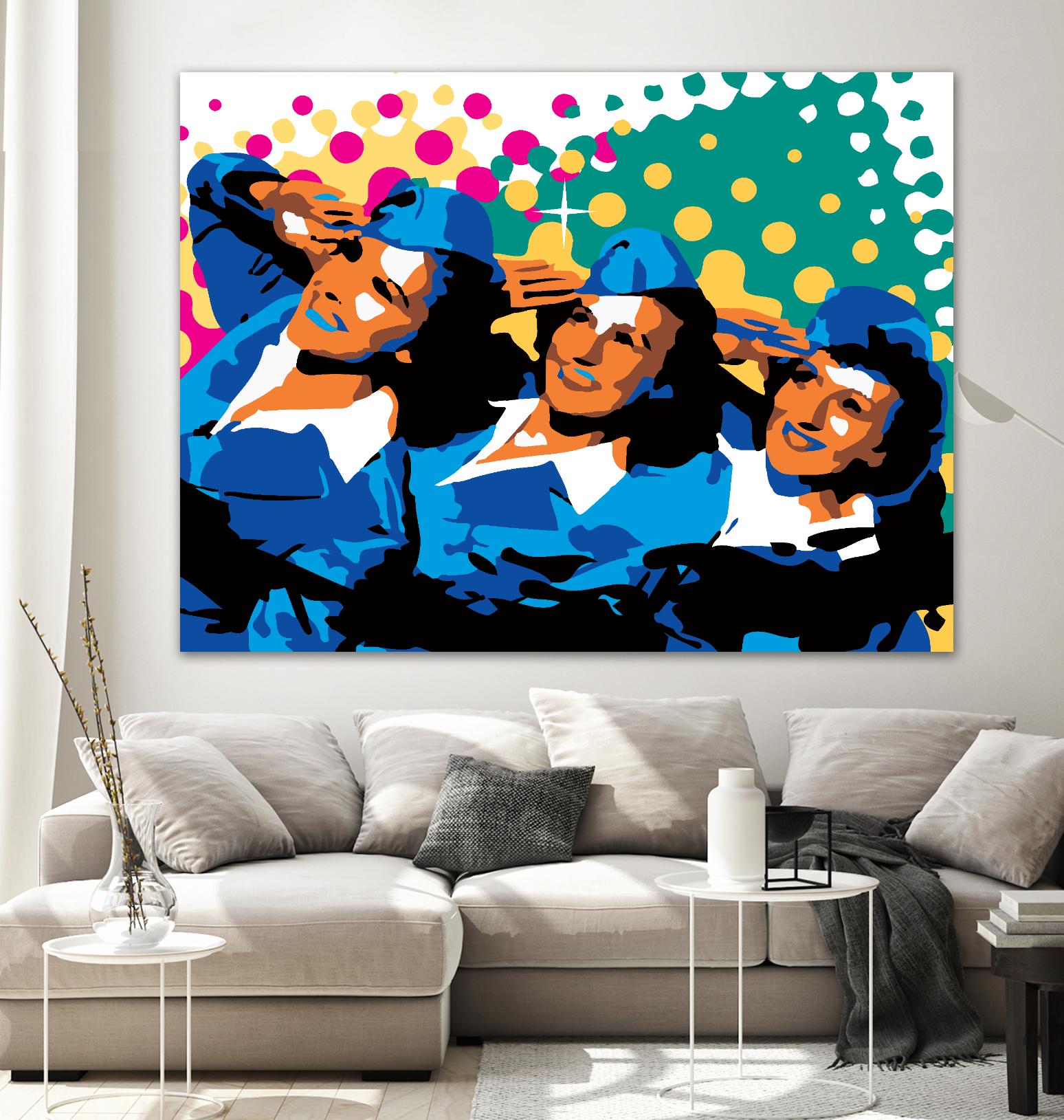 Sisters by Ray Lengelé on GIANT ART - green pop art - alternative