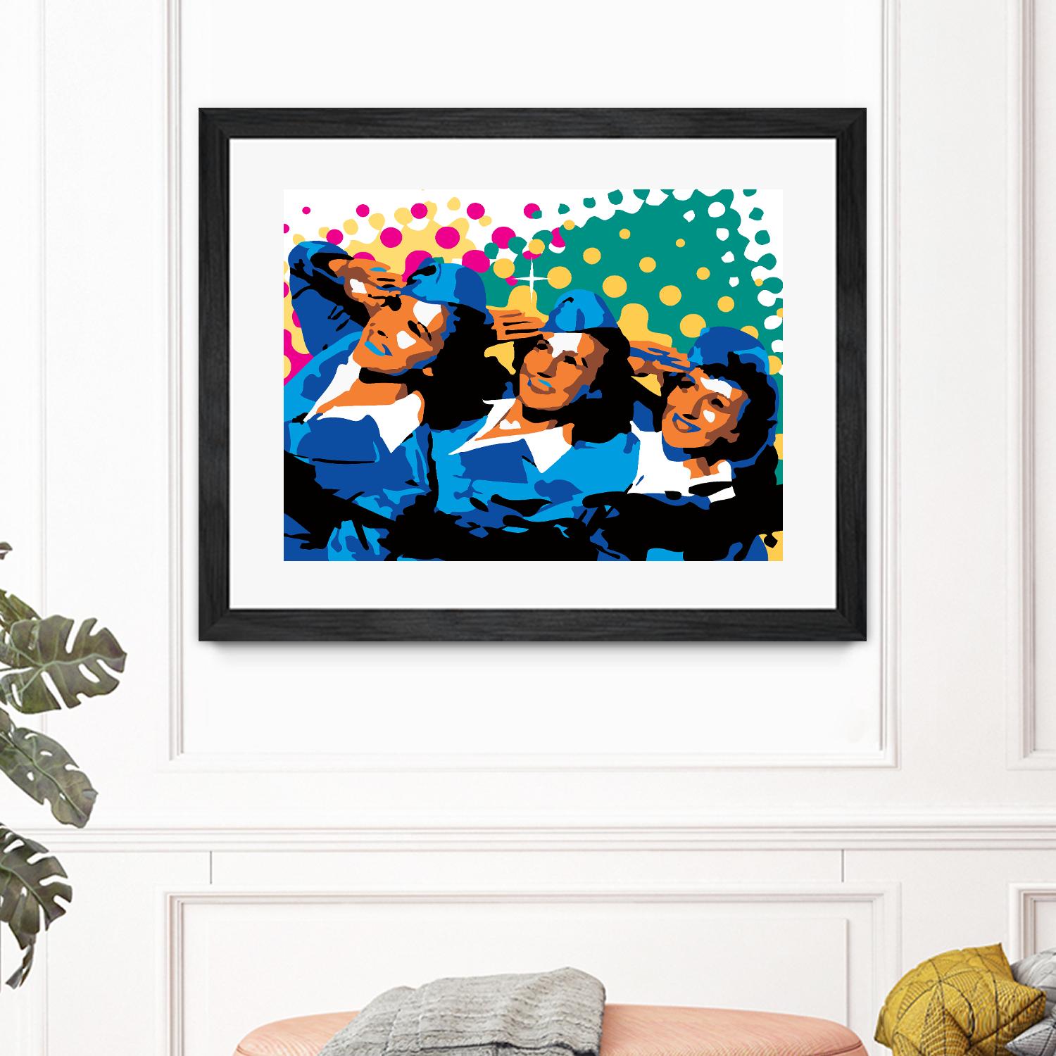 Sisters by Ray Lengelé on GIANT ART - green pop art - alternative