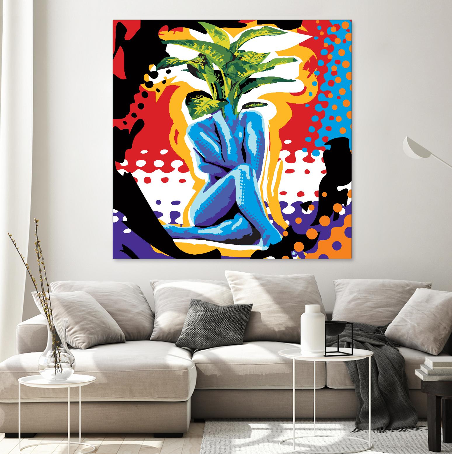 Mandragore by Ray Lengelé on GIANT ART - green pop art - alternative