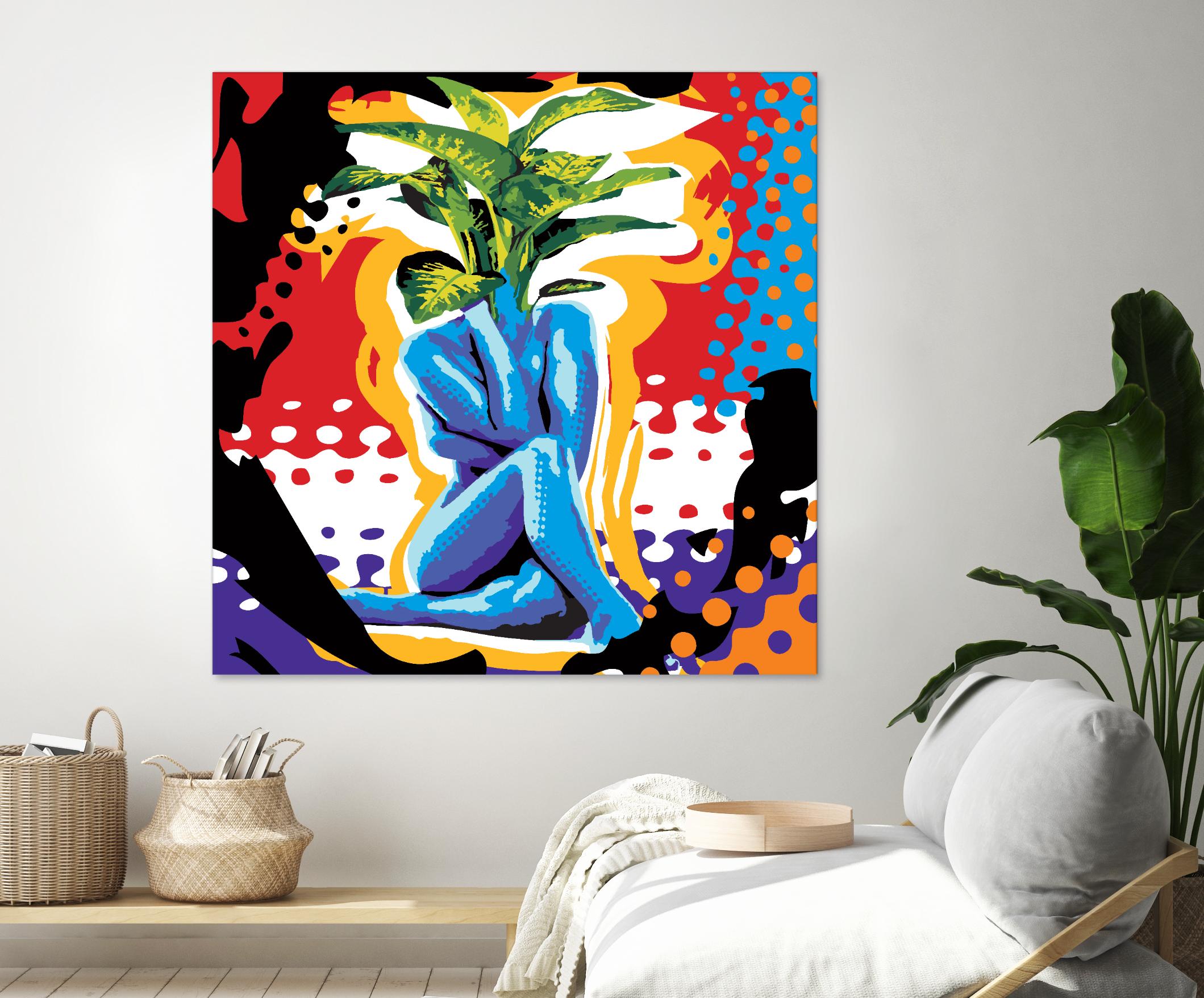 Mandragore by Ray Lengelé on GIANT ART - green pop art - alternative