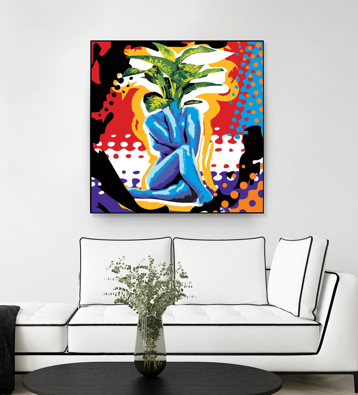 Mandragore by Ray Lengelé on GIANT ART - green pop art - alternative