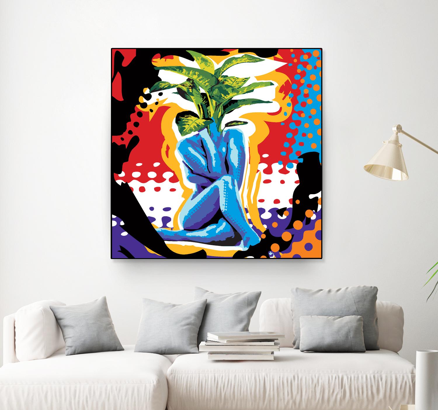 Mandragore by Ray Lengelé on GIANT ART - green pop art - alternative