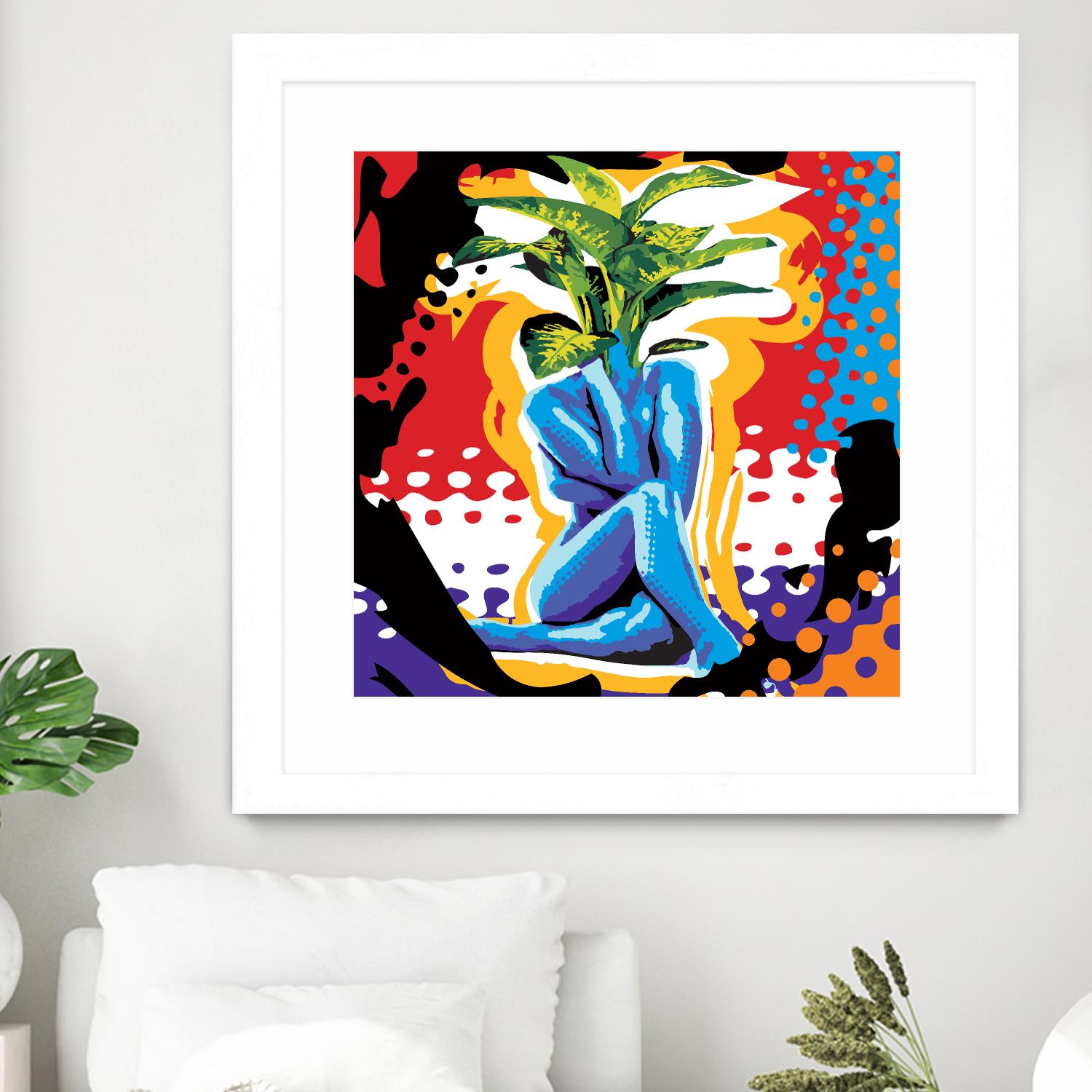 Mandragore by Ray Lengelé on GIANT ART - green pop art - alternative